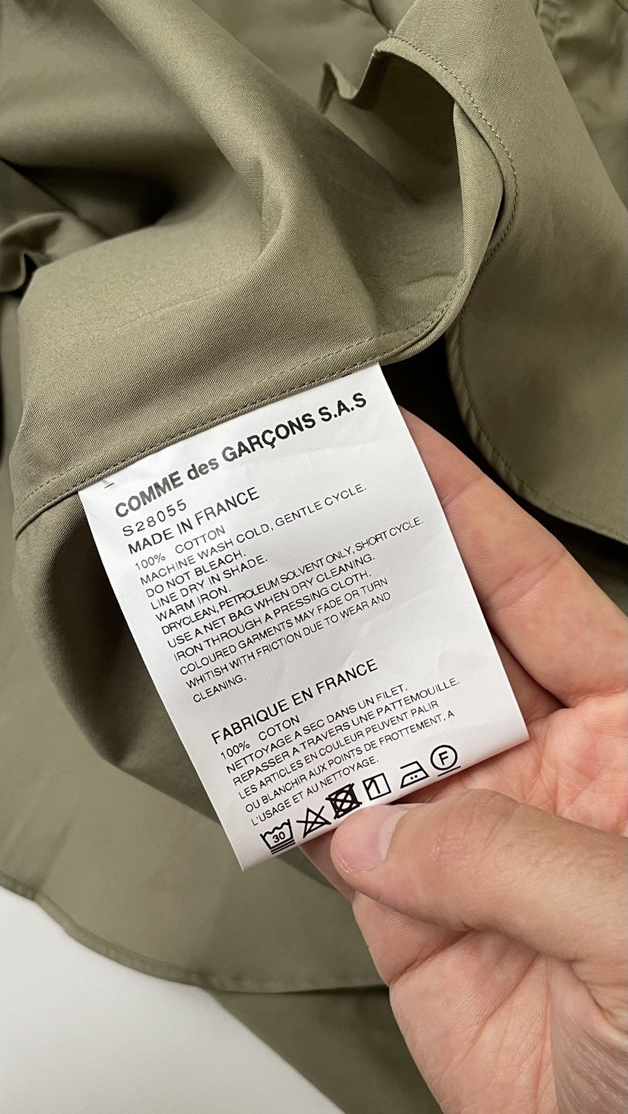 Comme des Garcons Biker Sleeve Cotton Shirt Size US M / EU 48-50 / 2 - 7 Thumbnail
