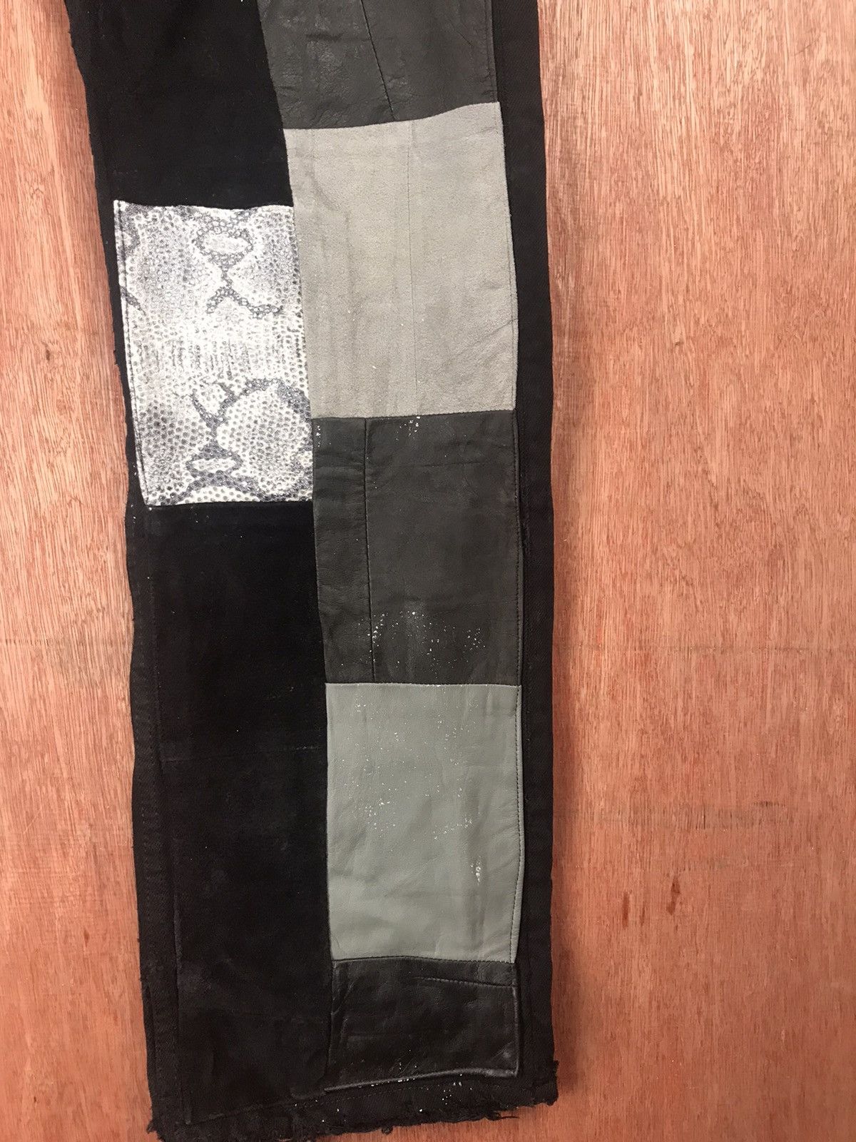 Levi's DLL Hippie Levis Black patchwork vintage Denim Pants #A2616 Size US 32 / EU 48 - 8 Thumbnail