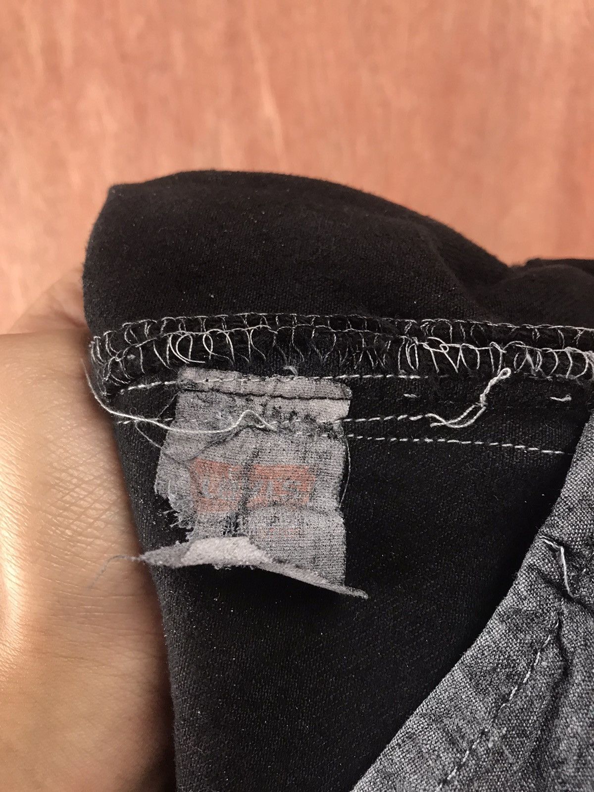 Levi's DLL Hippie Levis Black patchwork vintage Denim Pants #A2616 Size US 32 / EU 48 - 18 Thumbnail
