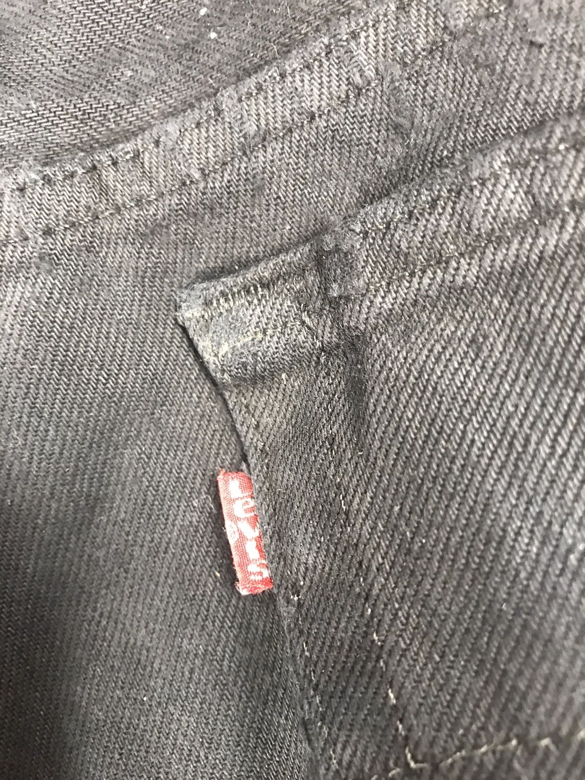 Levi's DLL Hippie Levis Black patchwork vintage Denim Pants #A2616 Size US 32 / EU 48 - 13 Thumbnail