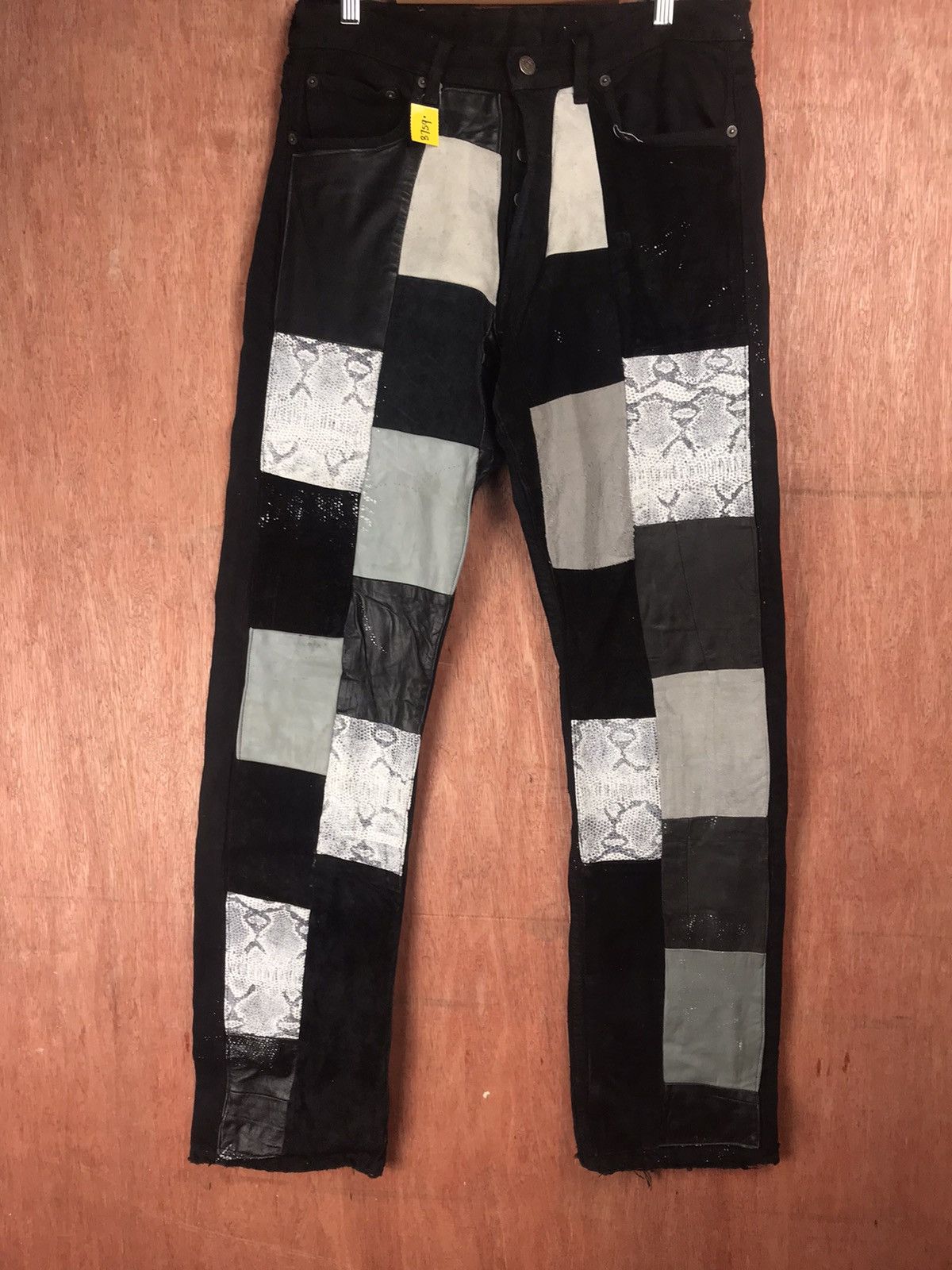 DLL Hippie Levis Black patchwork vintage Denim Pants #A2616