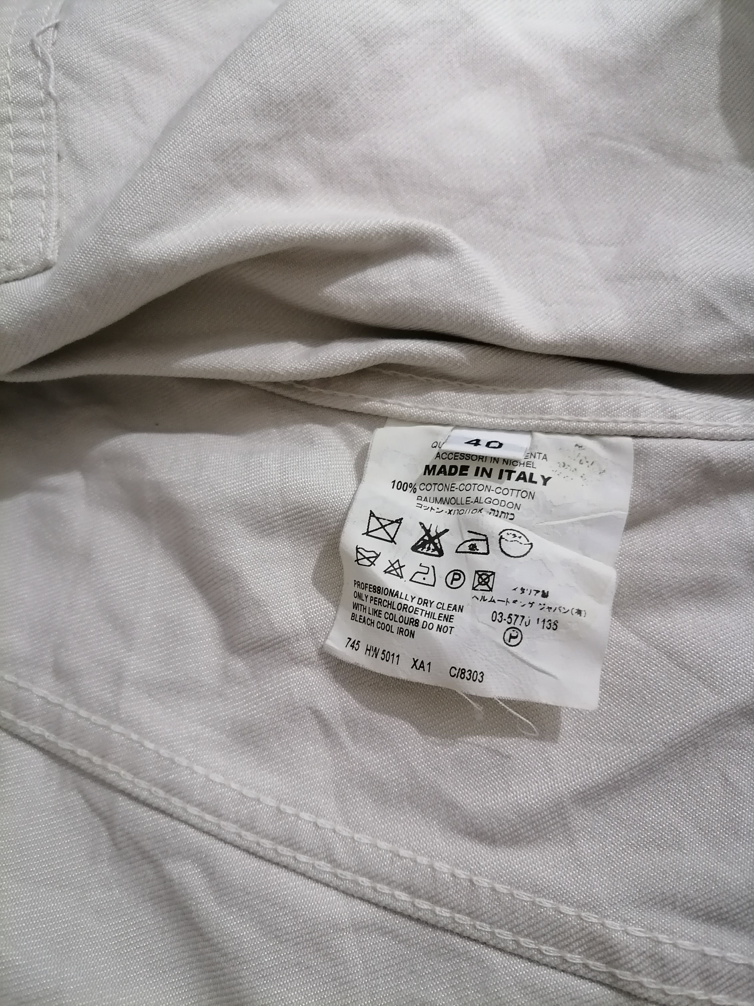 Helmut Lang Helmut Lang Raw Silk Denim Button Up Jacket Size XS / US 0-2 / IT 36-38 - 4 Thumbnail