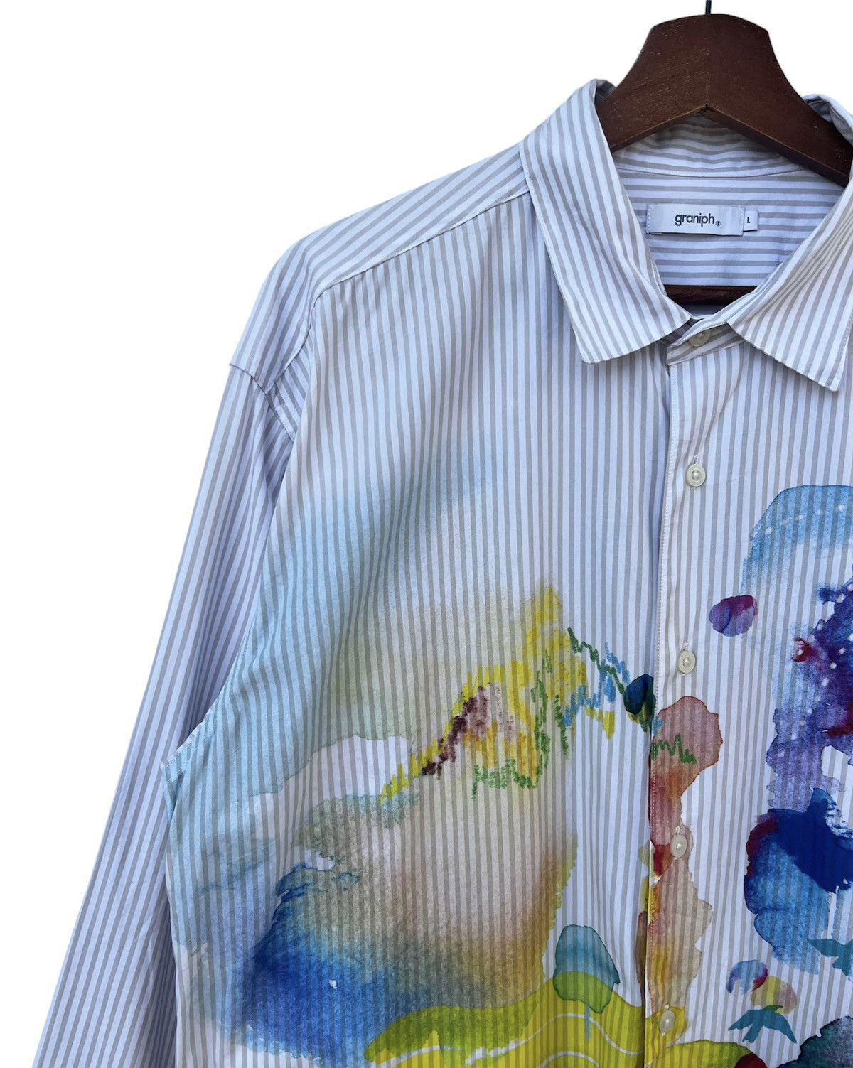 Japanese Brand Button Up Long Sleeve Graniph Size US L / EU 52-54 / 3 - 4 Thumbnail