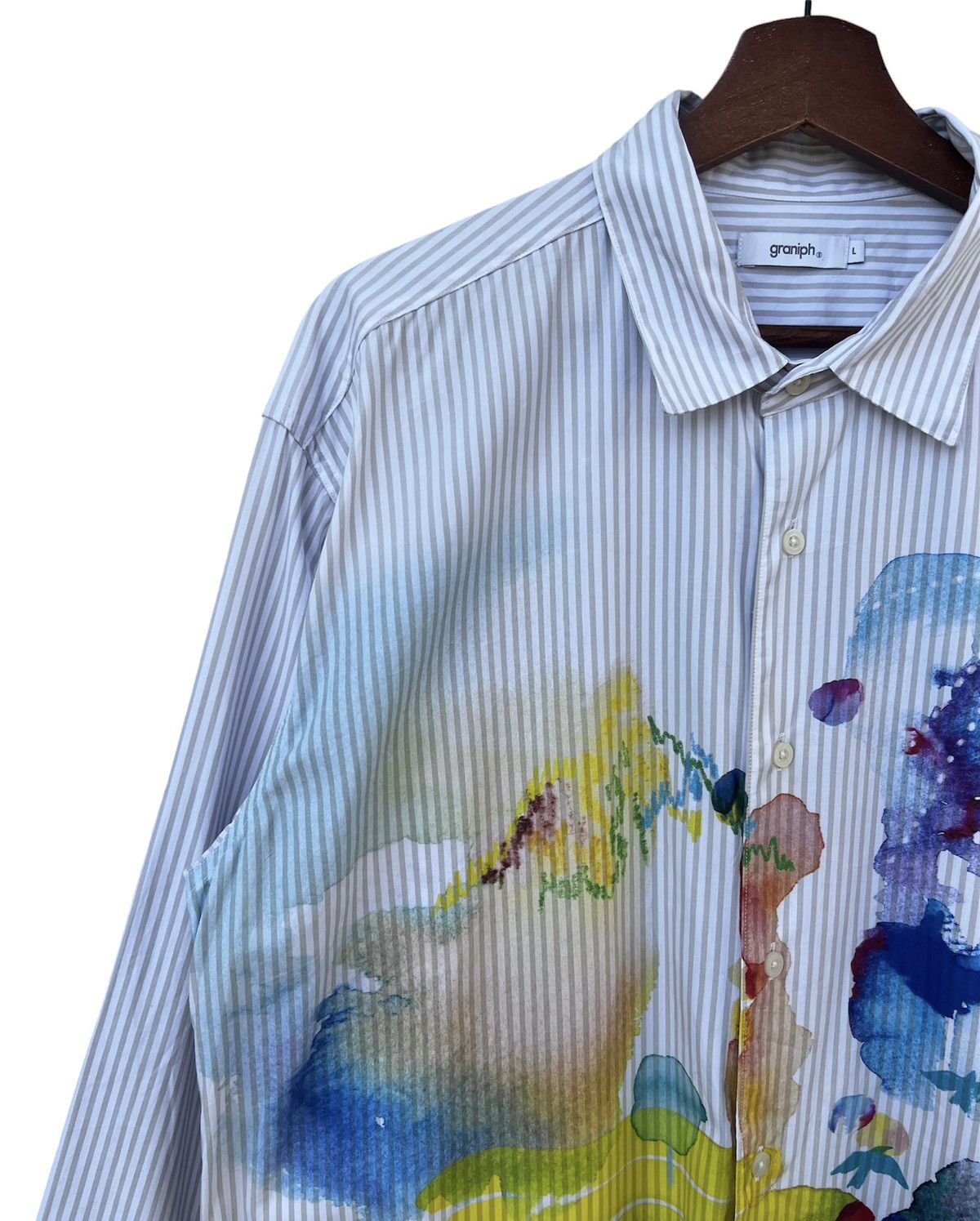 Japanese Brand Button Up Long Sleeve Graniph Size US L / EU 52-54 / 3 - 5 Thumbnail