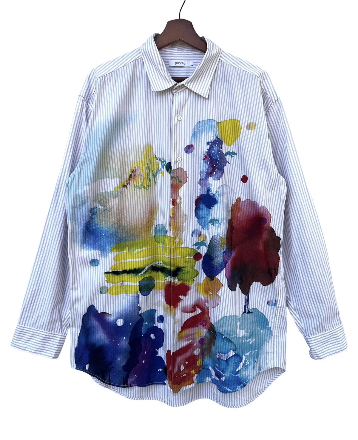 Japanese Brand Button Up Long Sleeve Graniph Size US L / EU 52-54 / 3 - 1 Thumbnail