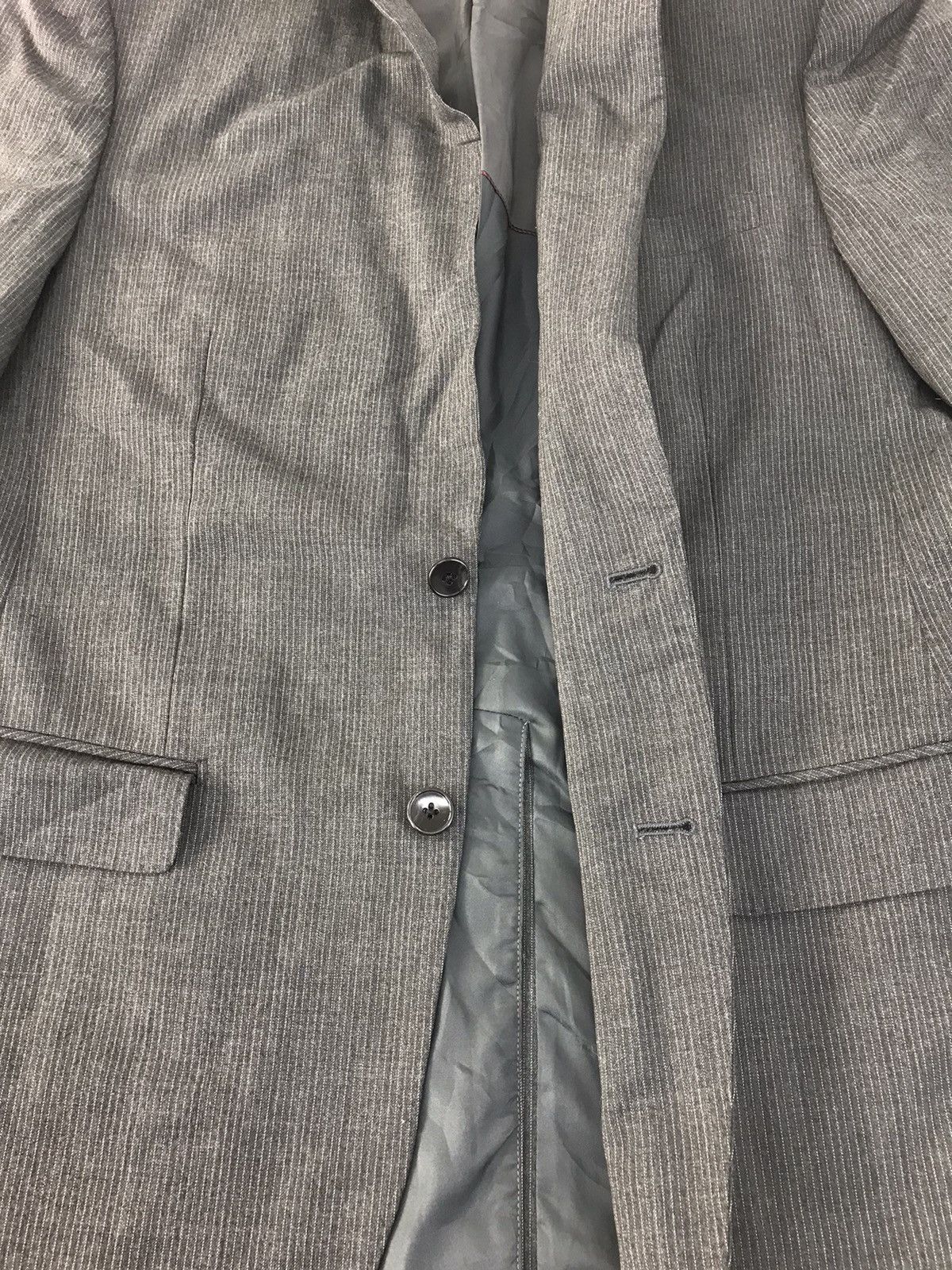 Kansai Yamamoto Kansai Yamamoto Blazer Coat Jacket Button Style Workwear Size 38L - 3 Thumbnail