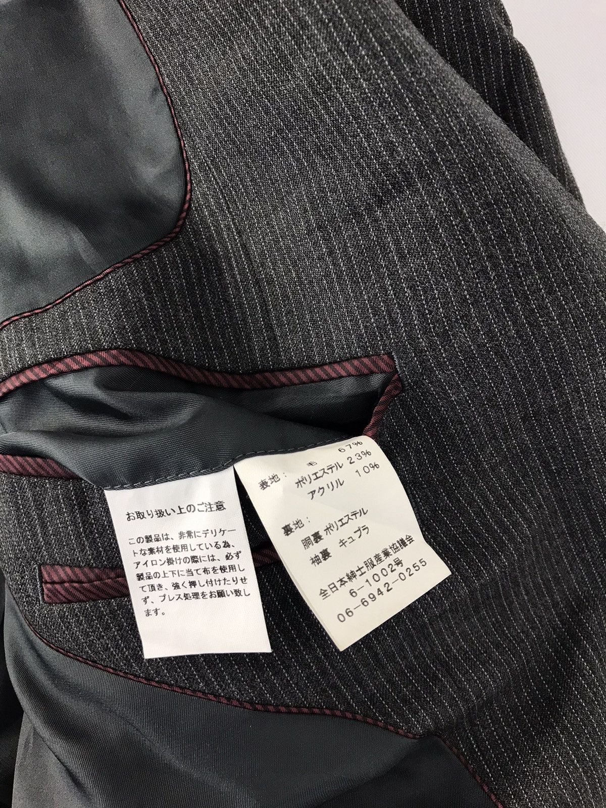 Kansai Yamamoto Kansai Yamamoto Blazer Coat Jacket Button Style Workwear Size 38L - 6 Thumbnail