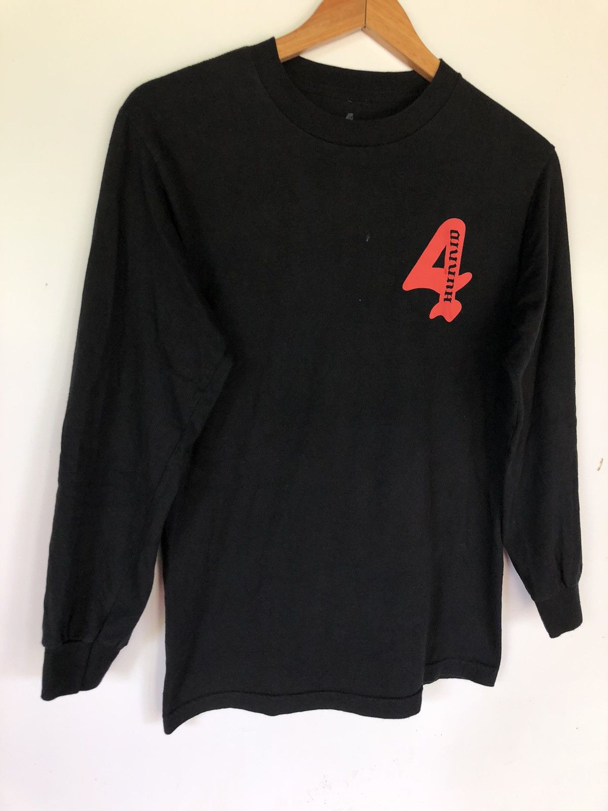 4HUNNID YG 4hunnid members only rap style Long sleeve black t shirt Size US S / EU 44-46 / 1 - 6 Thumbnail