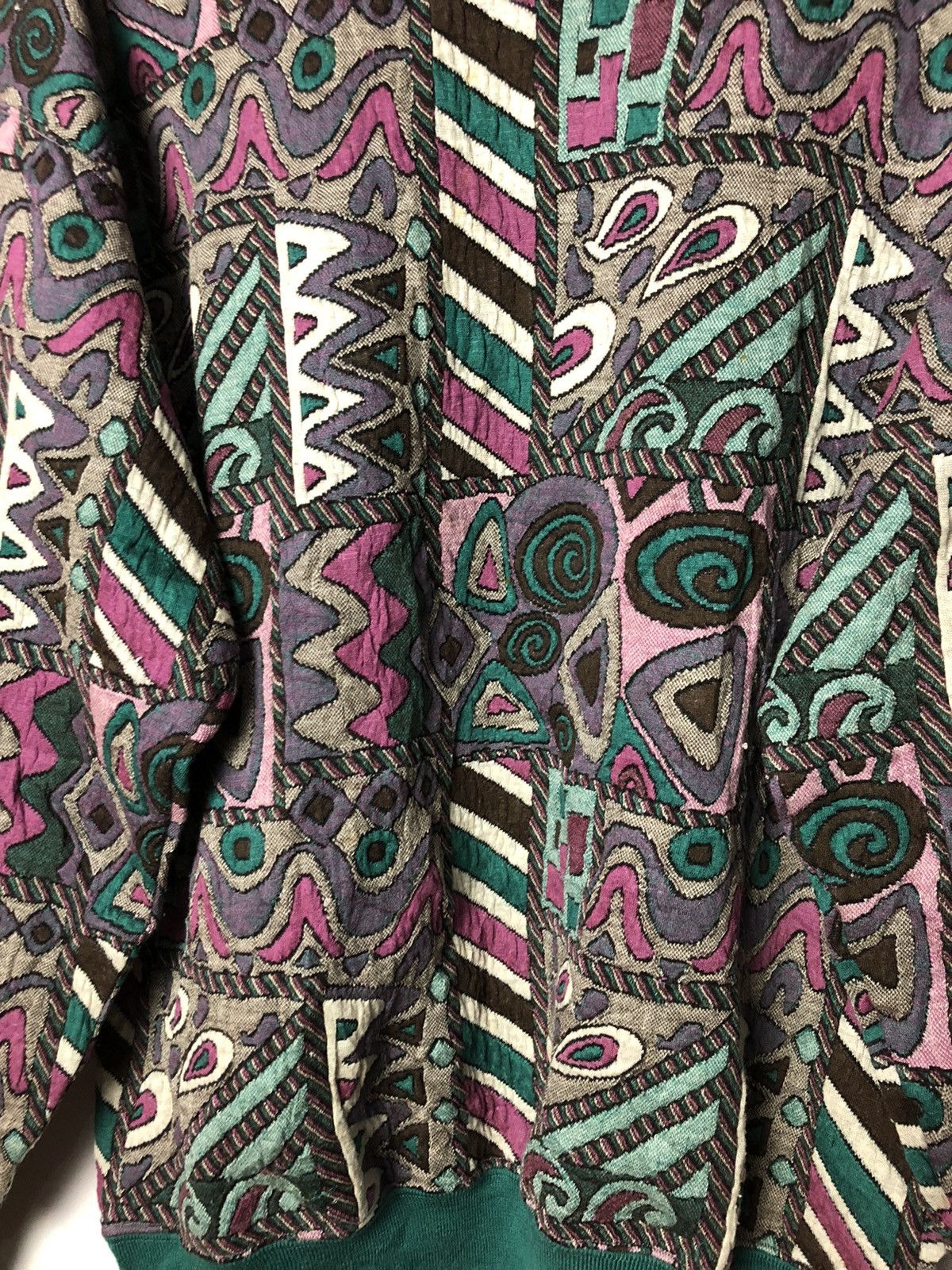Japanese Brand Patchwork Knitwear Coogi design Size L / US 10 / IT 46 - 6 Thumbnail