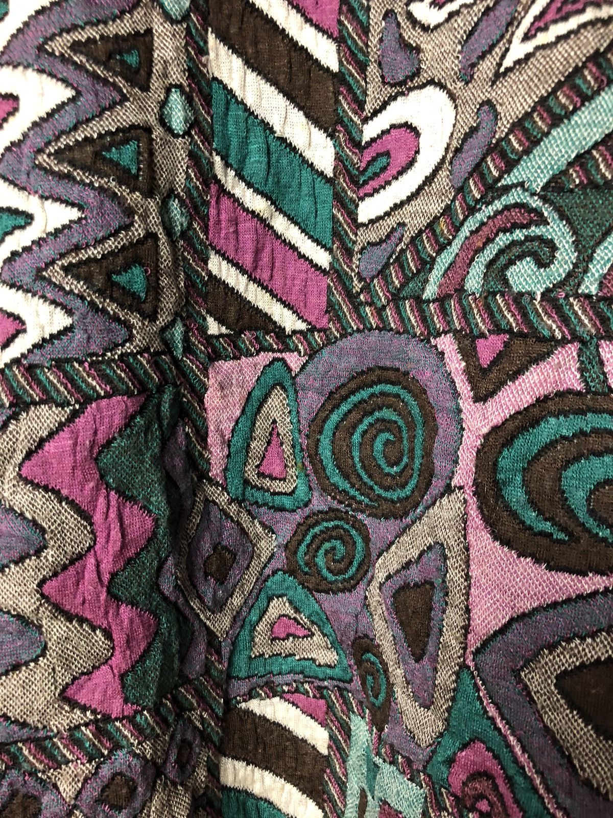 Japanese Brand Patchwork Knitwear Coogi design Size L / US 10 / IT 46 - 7 Thumbnail