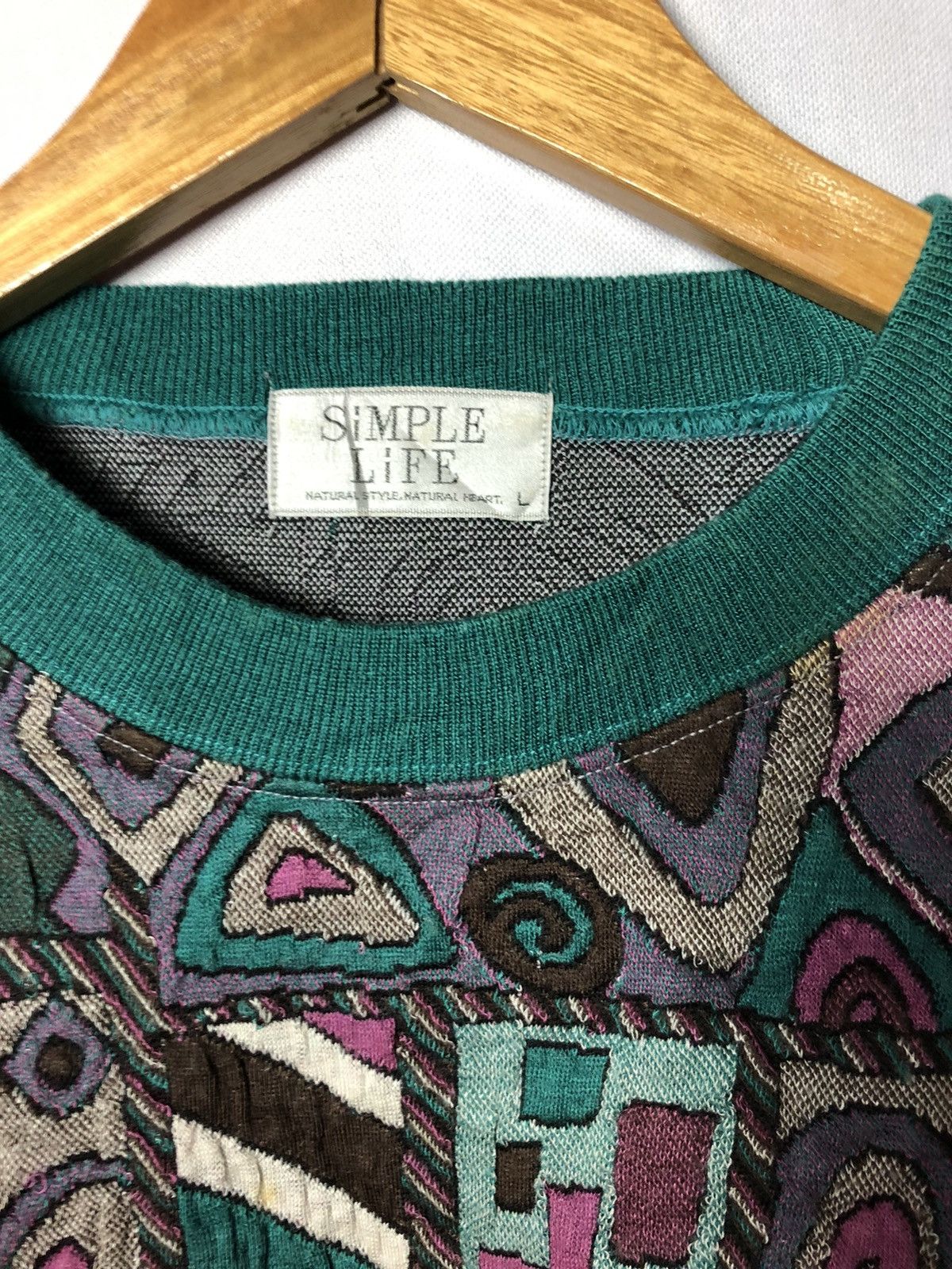 Japanese Brand Patchwork Knitwear Coogi design Size L / US 10 / IT 46 - 5 Thumbnail
