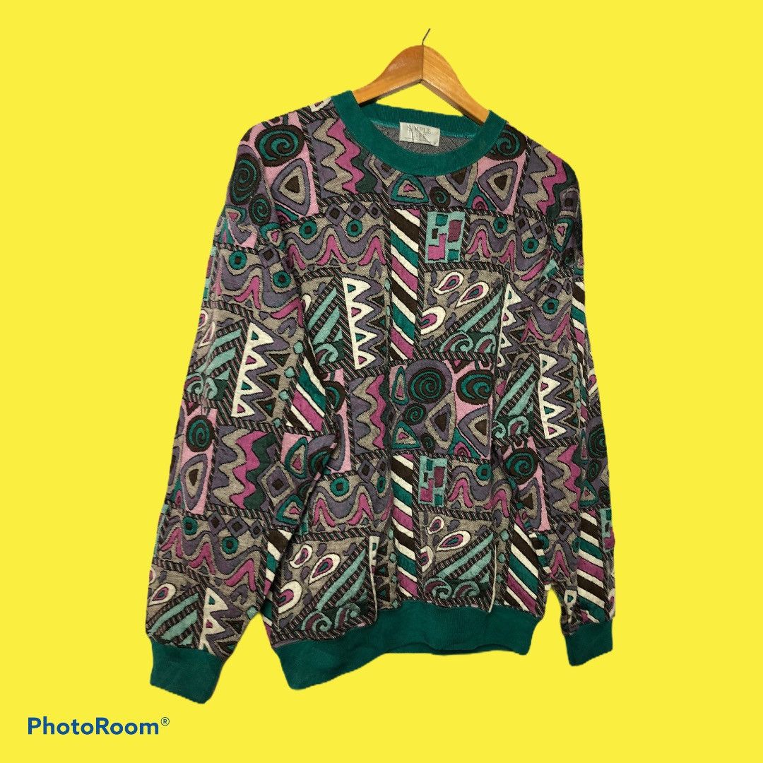 Japanese Brand Patchwork Knitwear Coogi design Size L / US 10 / IT 46 - 3 Thumbnail