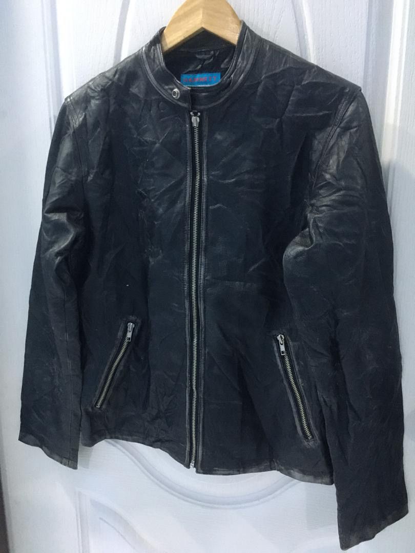 Katharine Hamnett London Hemnett blouson Women suede Leather Faded Jackets Size M / US 6-8 / IT 42-44 - 4 Thumbnail