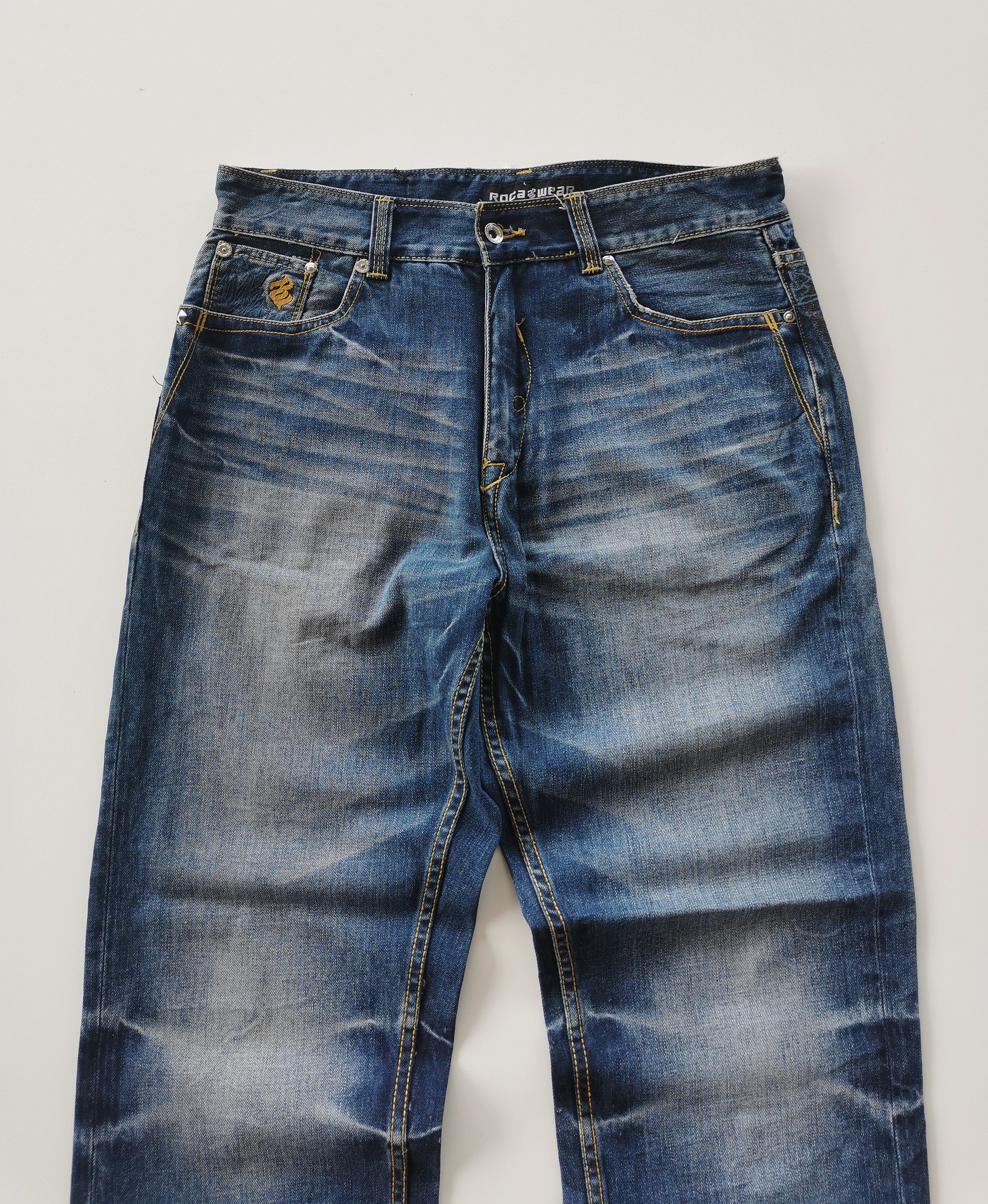 Rocawear Rare Rocawear Flowers Embroidery Work Denim Jeans Size US 34 / EU 50 - 7 Thumbnail