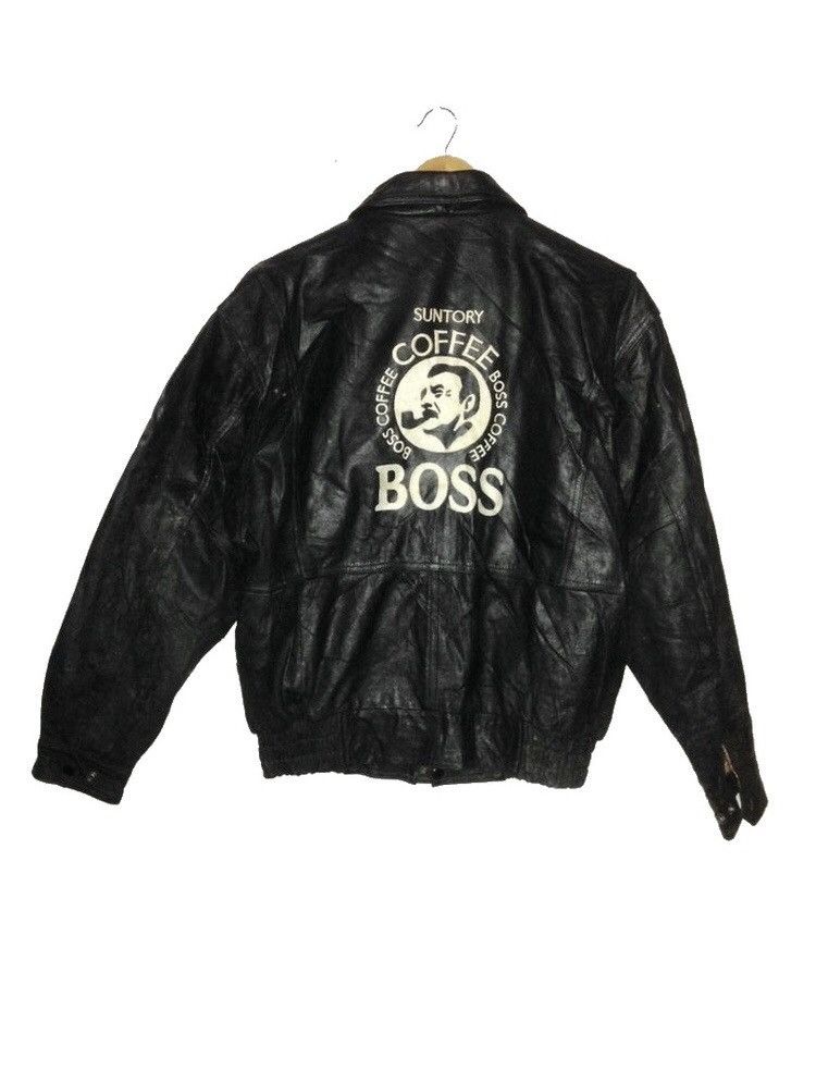 Genuine Leather Suntory Boss Coffee leathers Black jackets Size US L / EU 52-54 / 3 - 2 Thumbnail