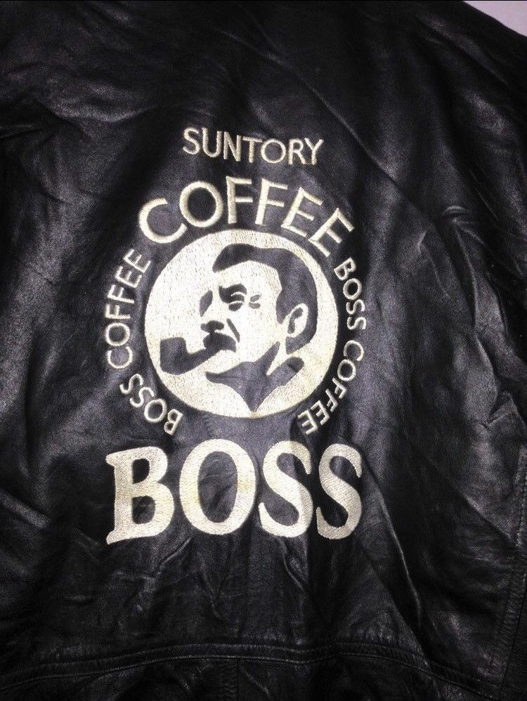 Genuine Leather Suntory Boss Coffee leathers Black jackets Size US L / EU 52-54 / 3 - 3 Thumbnail