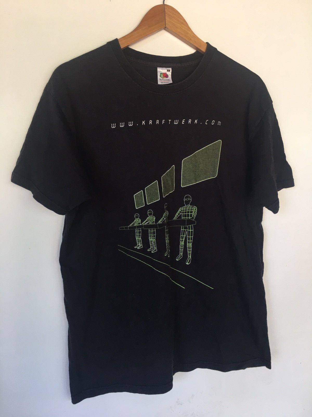 Band Tees × Fruit Of The Loom × Vintage Vintage Kraftwerk electronic music Band sun faded t shirt Size US L / EU 52-54 / 3 - 2 Thumbnail