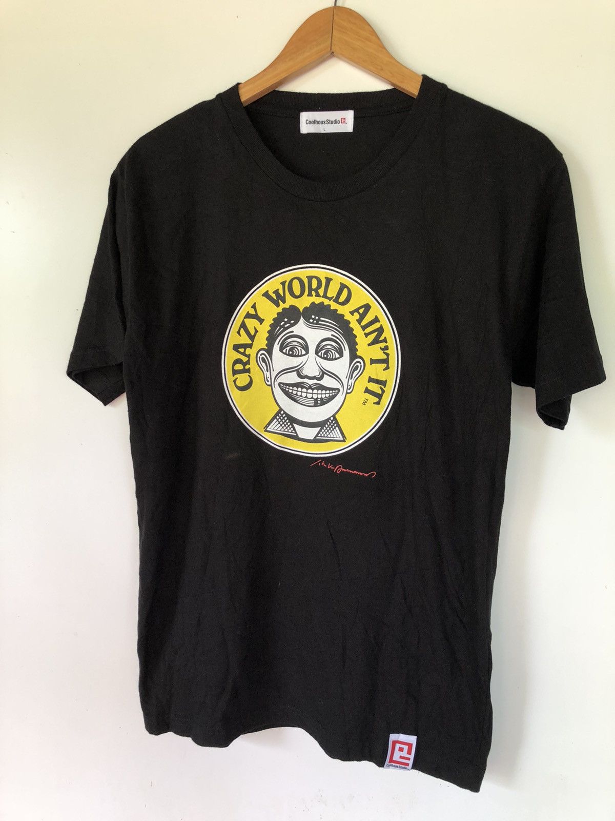 Johnson Motors Coolhous studios by John van hamersveld black shirt Size US L / EU 52-54 / 3 - 5 Thumbnail
