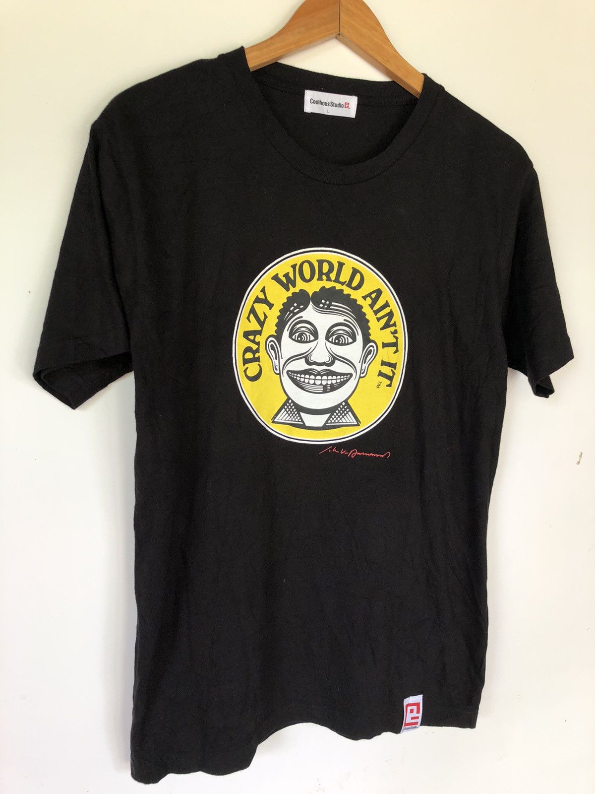 Johnson Motors Coolhous studios by John van hamersveld black shirt Size US L / EU 52-54 / 3 - 4 Thumbnail