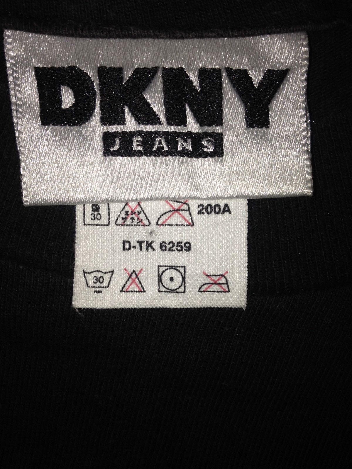 DKNY SINGLE STITCH DKNY jeans donna karan Large Black t shirt Size US L / EU 52-54 / 3 - 3 Thumbnail