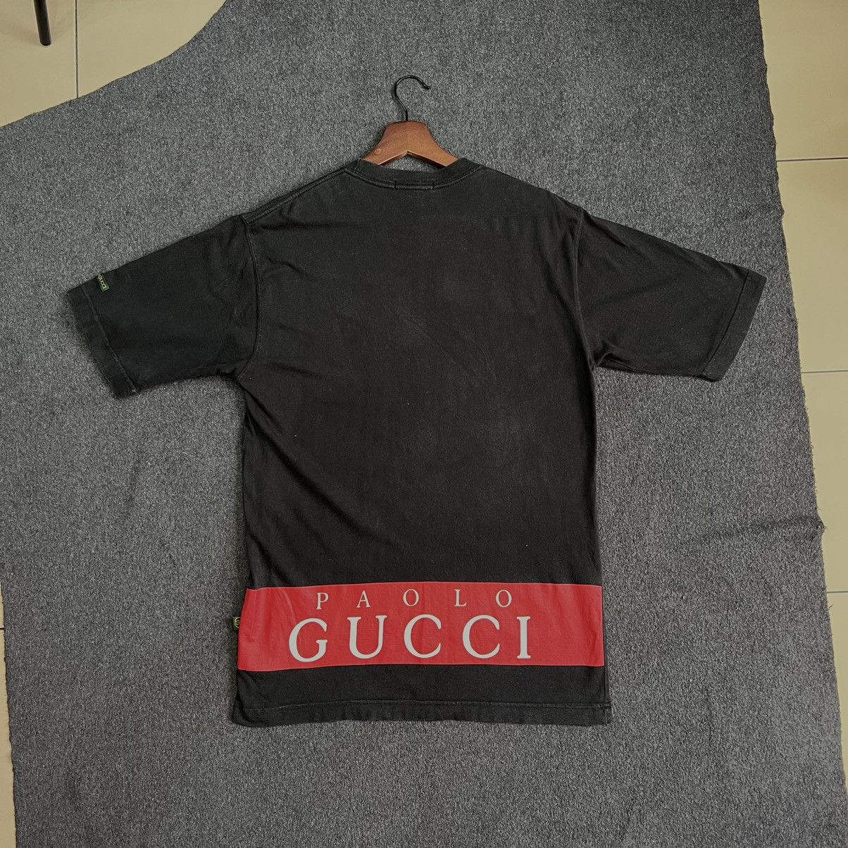 Paolo Gucci × Vintage Paola Gucci T shirt big logo spell out size M Size US M / EU 48-50 / 2 - 1 Thumbnail