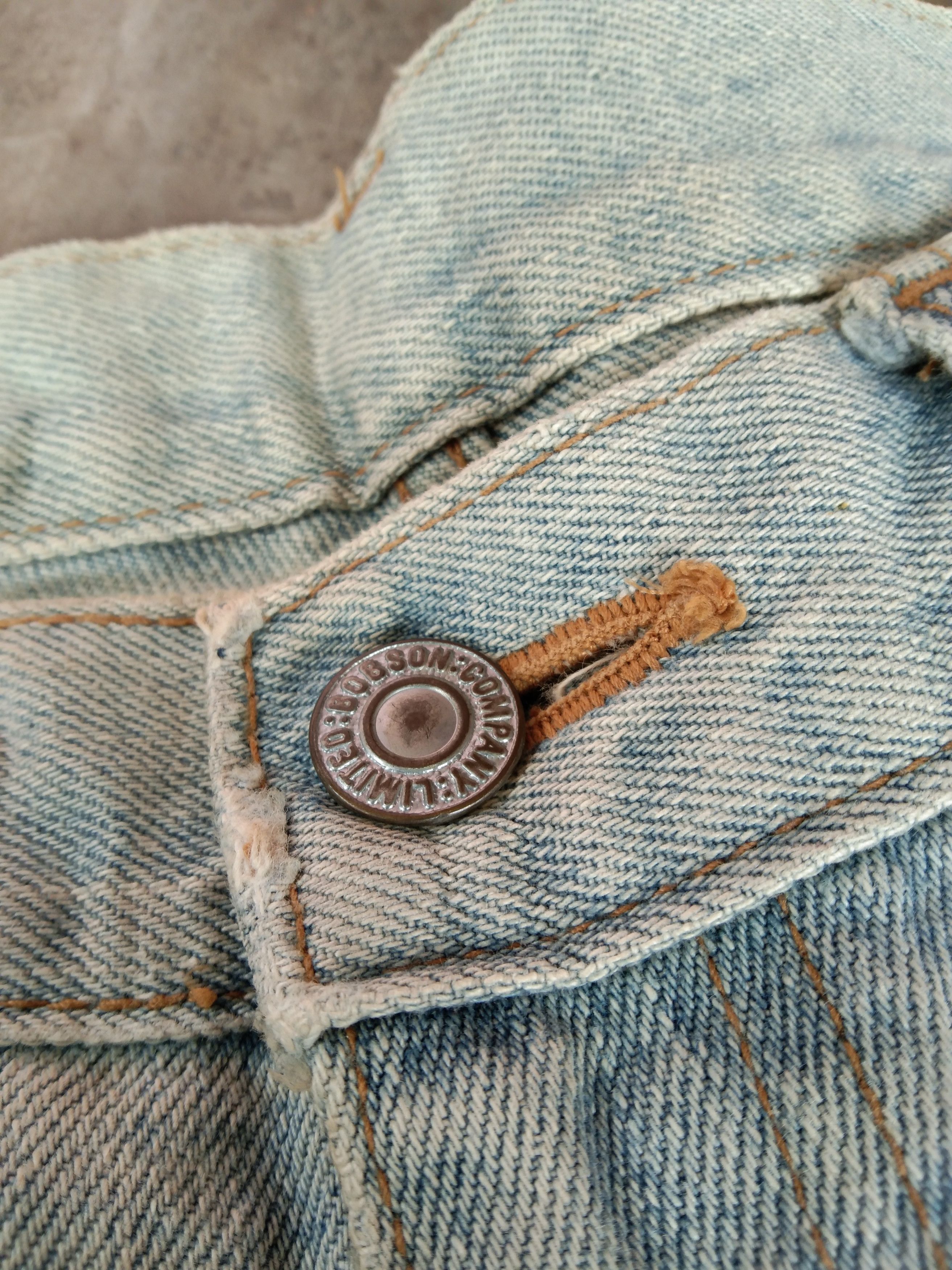 Japanese Brand 90s Vintage Bobson Limited Edition Distressed Jeans 36x33 Size US 36 / EU 52 - 9 Thumbnail