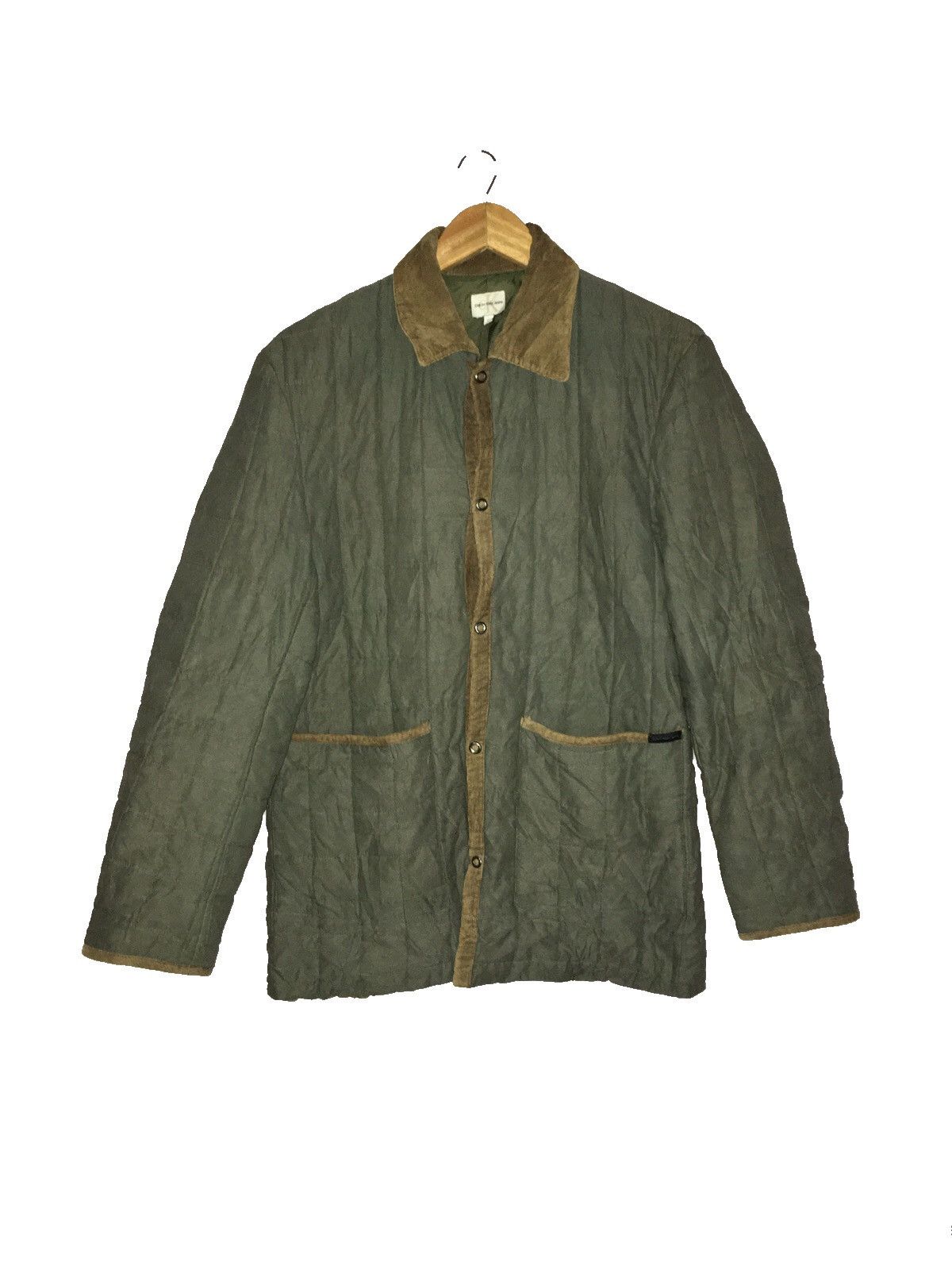 Calvin Klein Corduroys Quilted down green jackets Size M / US 6-8 / IT 42-44 - 1 Thumbnail
