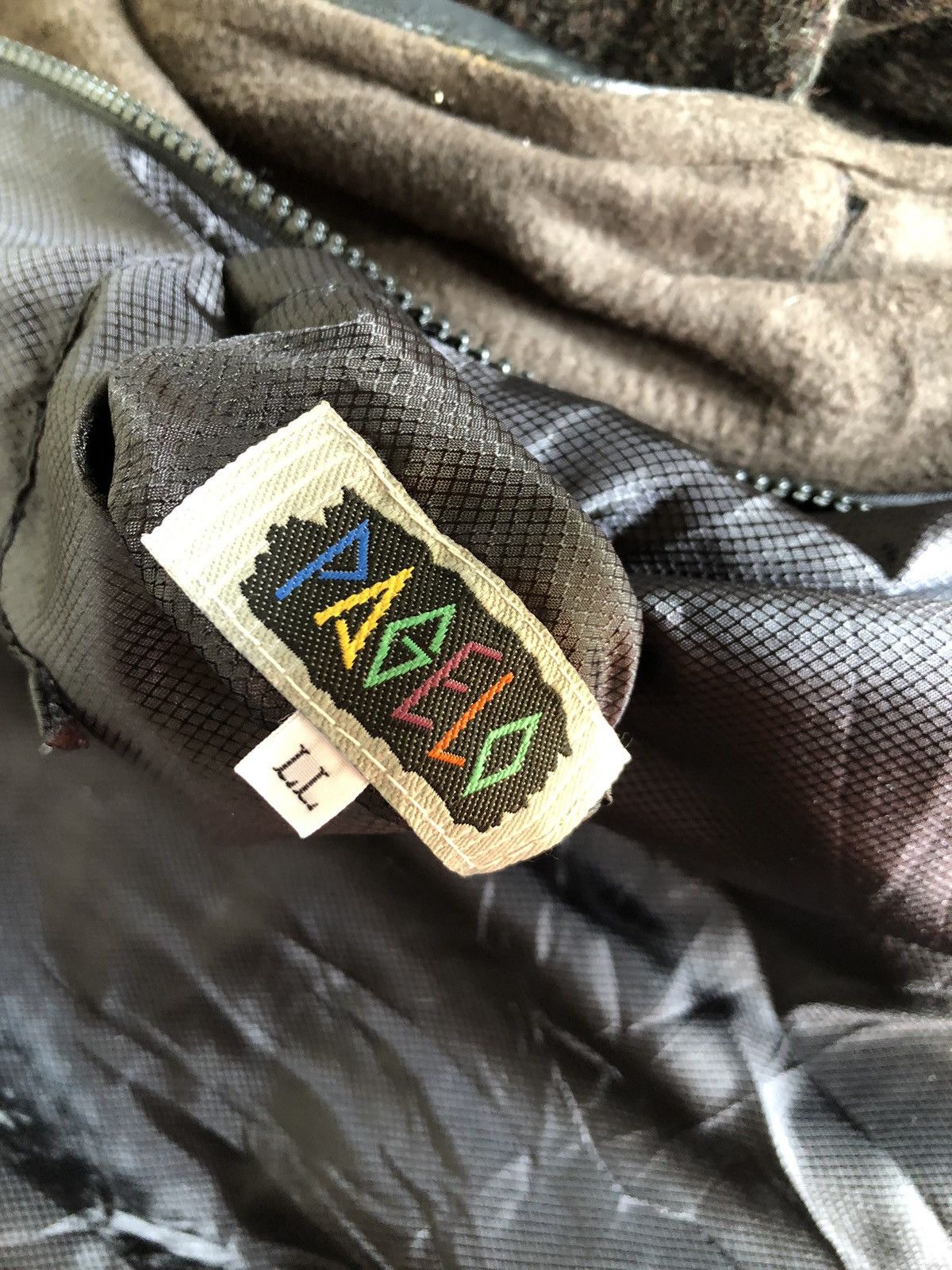 Japanese Brand Vintage Pagelo wool patchwork leather Bomber jackets Size US L / EU 52-54 / 3 - 9 Thumbnail