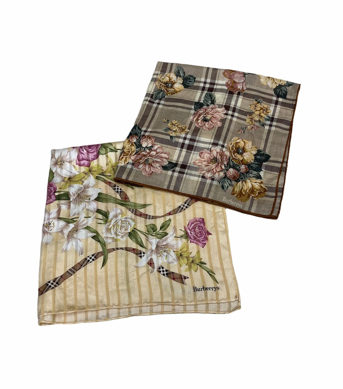 image of 2 Pcs Burberry Bandana / Handkerchief, Men's