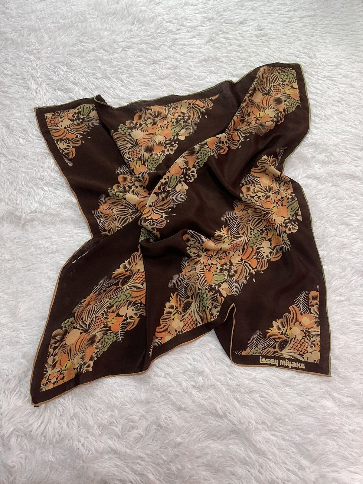 Issey Miyake Vintage Issey Miyake Silk Scarves Size ONE SIZE - 2 Thumbnail
