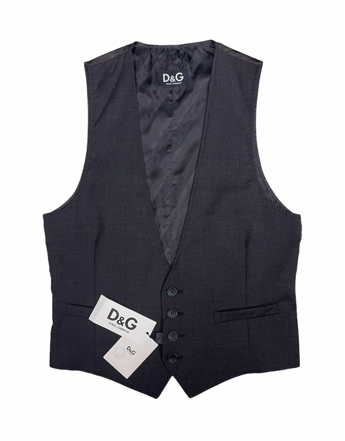 Dolce & Gabbana D&G Waist Vest Black Size US M / EU 48-50 / 2 - 1 Thumbnail
