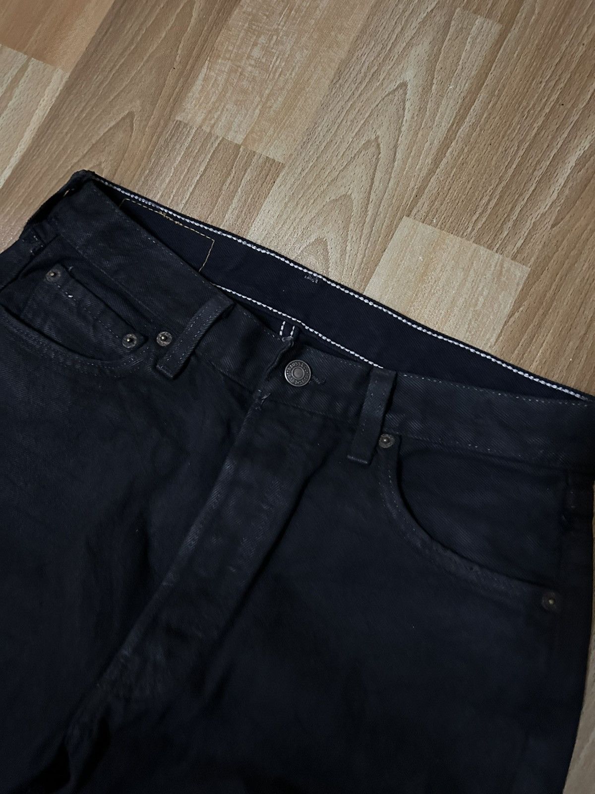 Levi's × Levi's Made & Crafted × Levi's Vintage Clothing 💥VINTAGE LEVIS 501 SUPER BLACK 🔥🔥 Size US 30 / EU 46 - 5 Thumbnail