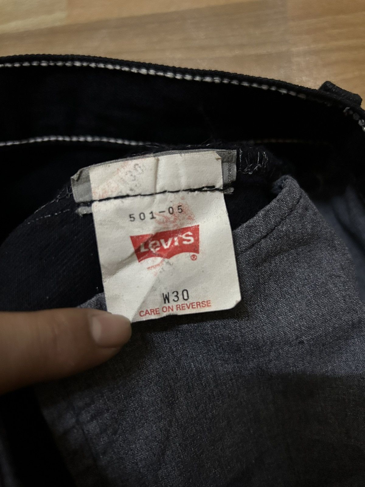 Levi's × Levi's Made & Crafted × Levi's Vintage Clothing 💥VINTAGE LEVIS 501 SUPER BLACK 🔥🔥 Size US 30 / EU 46 - 16 Thumbnail