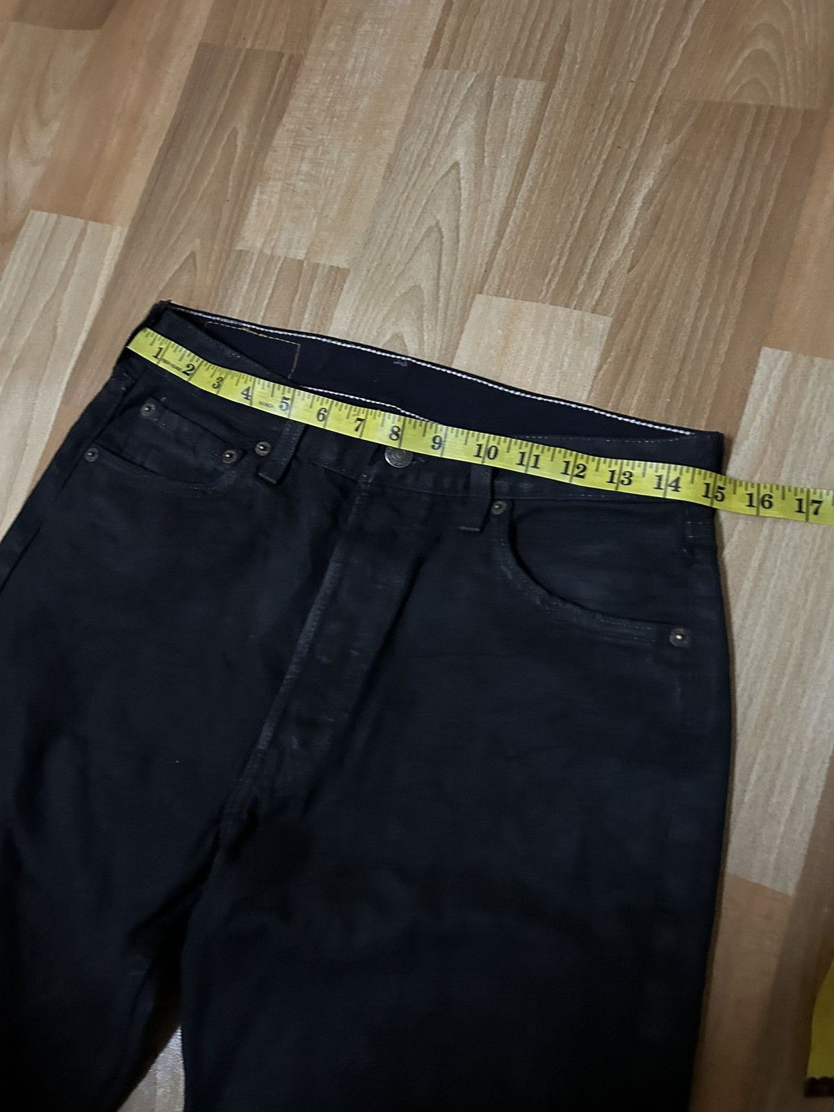 Levi's × Levi's Made & Crafted × Levi's Vintage Clothing 💥VINTAGE LEVIS 501 SUPER BLACK 🔥🔥 Size US 30 / EU 46 - 8 Thumbnail