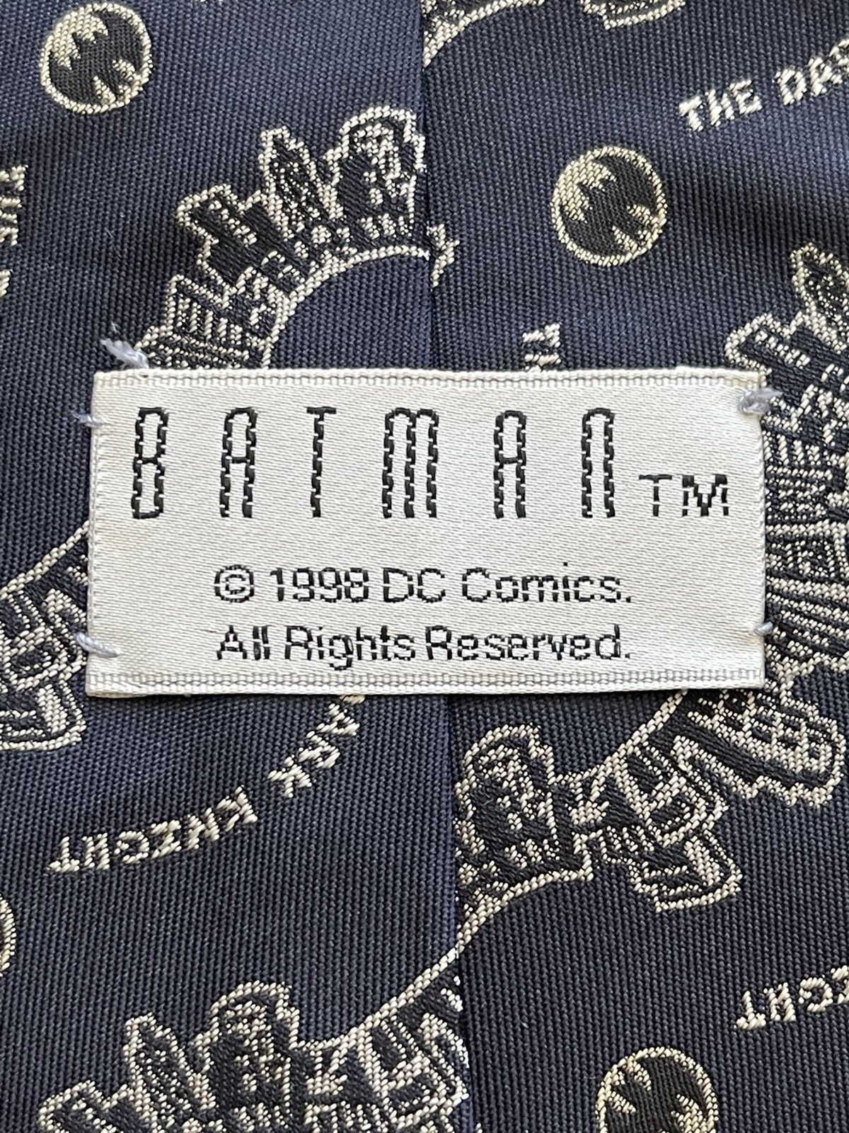 DC Comics RARE❗️Vintage 1998 DC Comics Batman Ties "The Dark Knight" Size ONE SIZE - 5 Thumbnail
