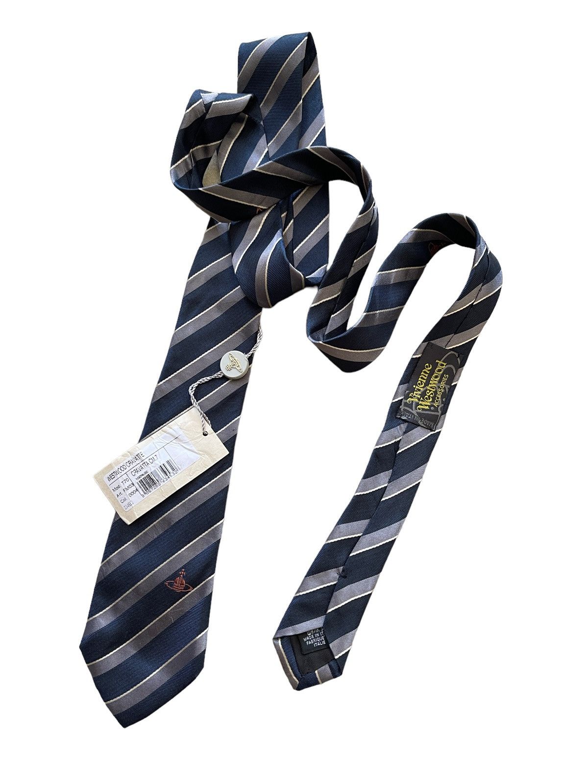 Vivienne Westwood Vivienne Westwood Silk Striped Ties Size ONE SIZE - 4 Thumbnail