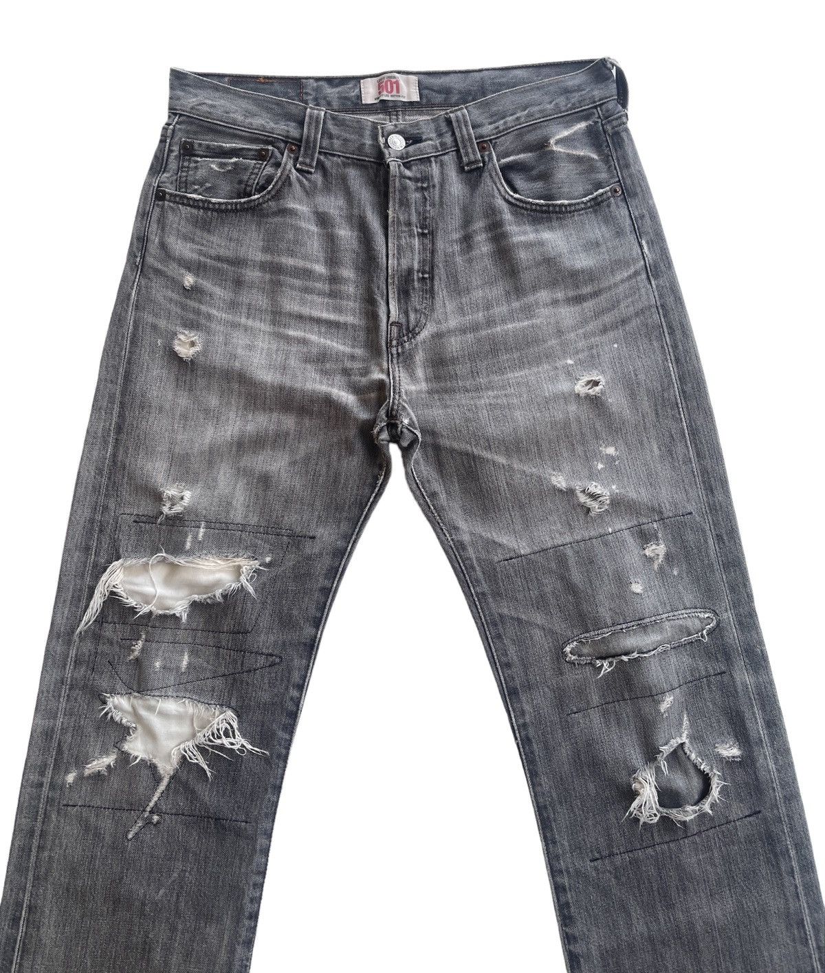 Vintage Vintage Levis Distressed Washed Denim Size US 31 - 3 Thumbnail