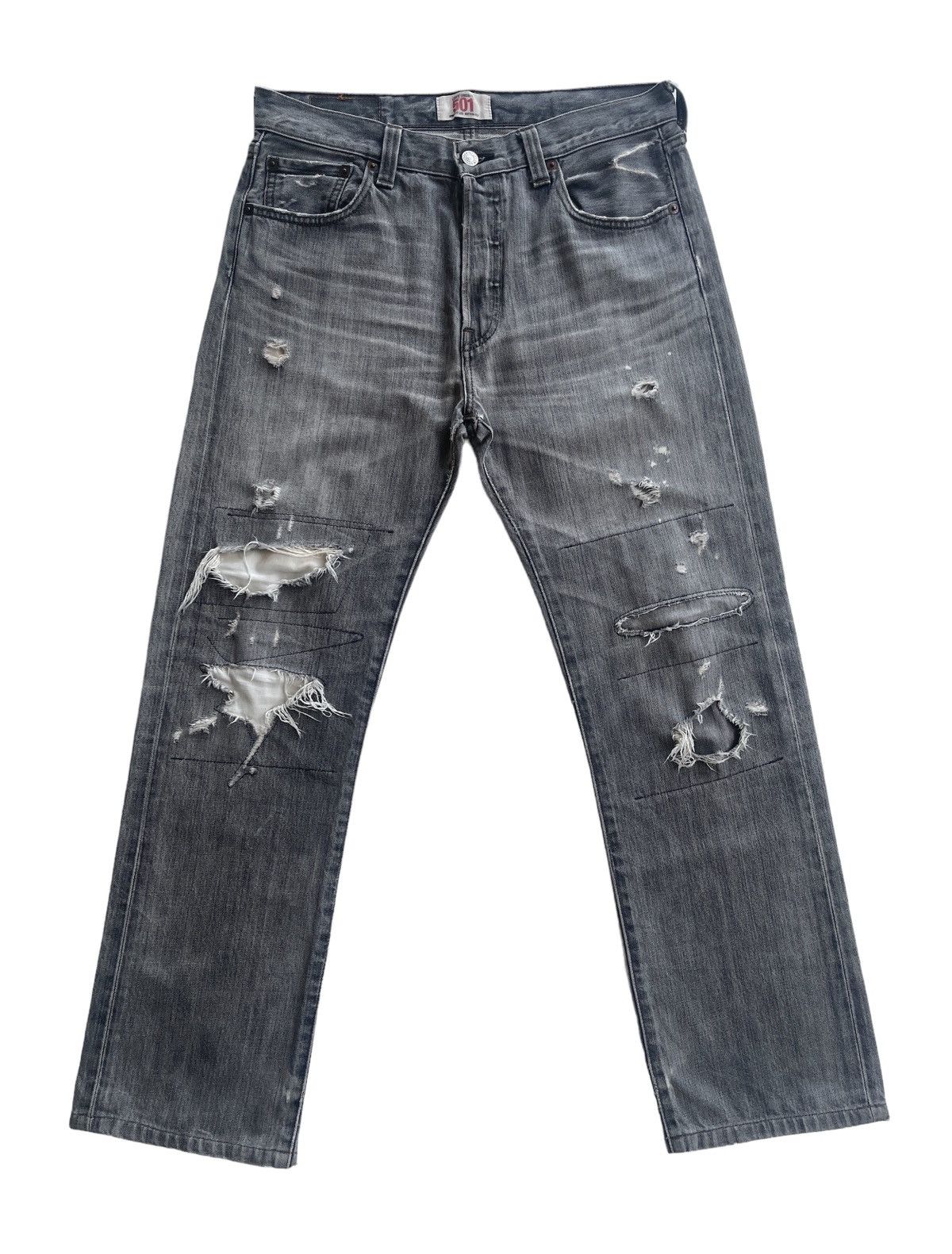 Vintage Vintage Levis Distressed Washed Denim Size US 31 - 2 Thumbnail