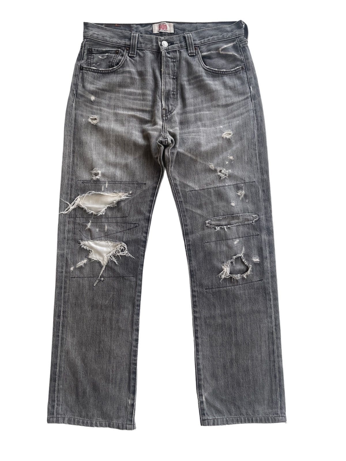 Vintage Vintage Levis Distressed Washed Denim Size US 31 - 1 Thumbnail