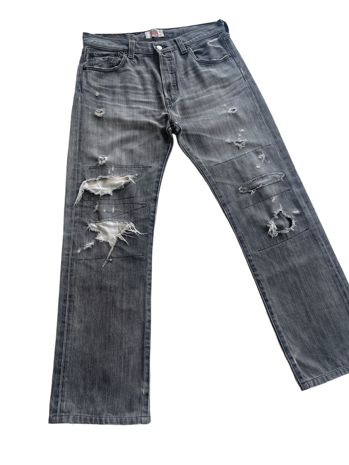 Vintage Vintage Levis Distressed Washed Denim Size US 31 - 7 Thumbnail