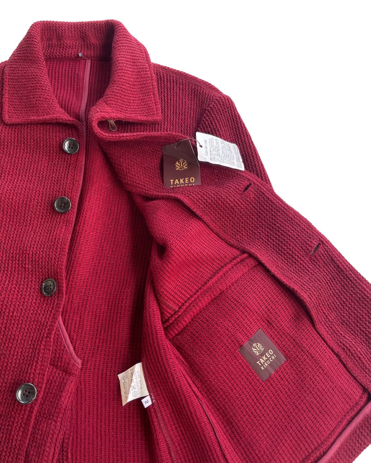 Japanese Brand Takeo Kikuchi Knitted Jacket Size US S / EU 44-46 / 1 - 8 Thumbnail