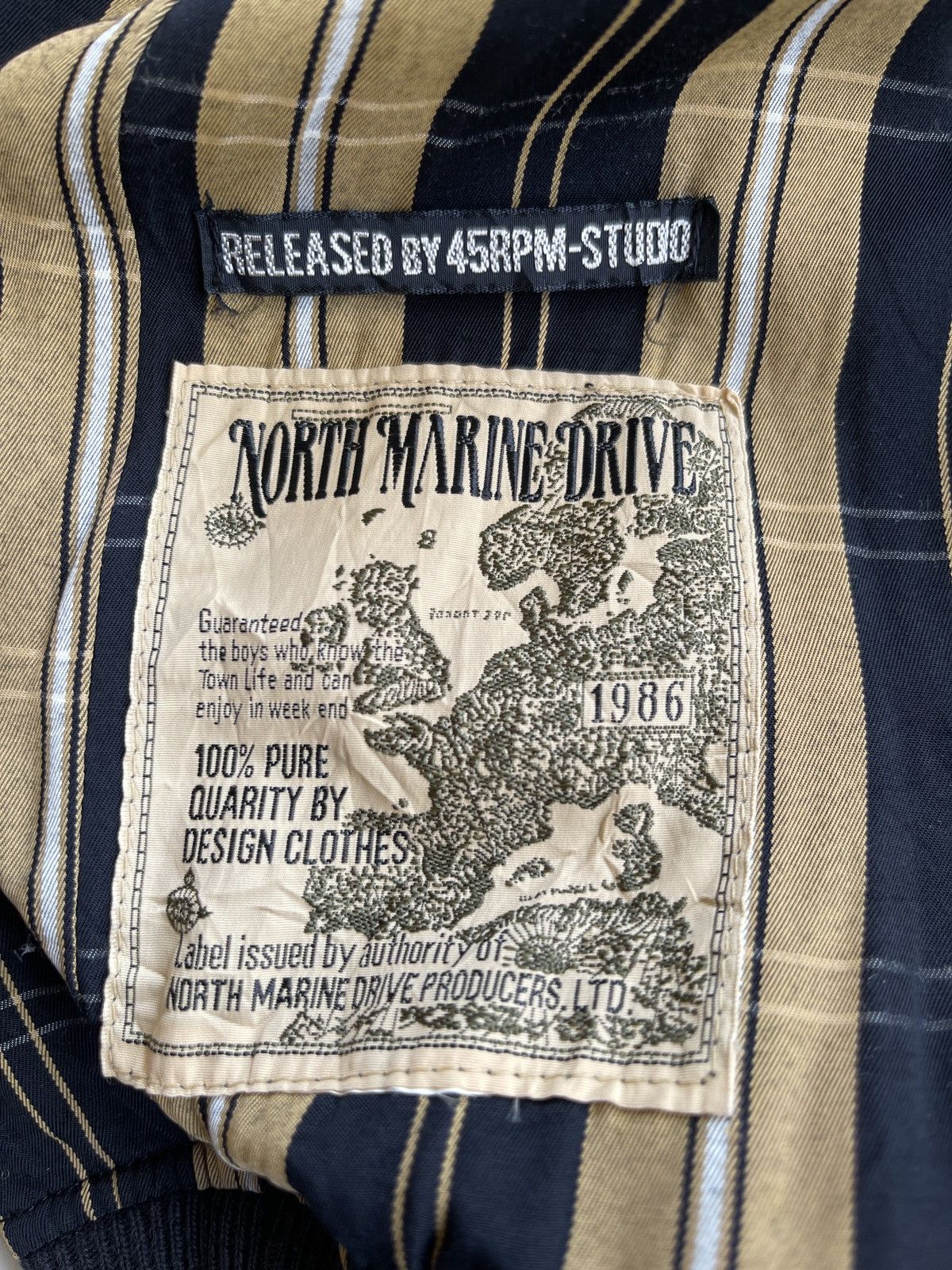 45rpm 45RPM STUDIO NORTH MARINE 1986 BLOUSON JACKET Size US L / EU 52-54 / 3 - 11 Thumbnail