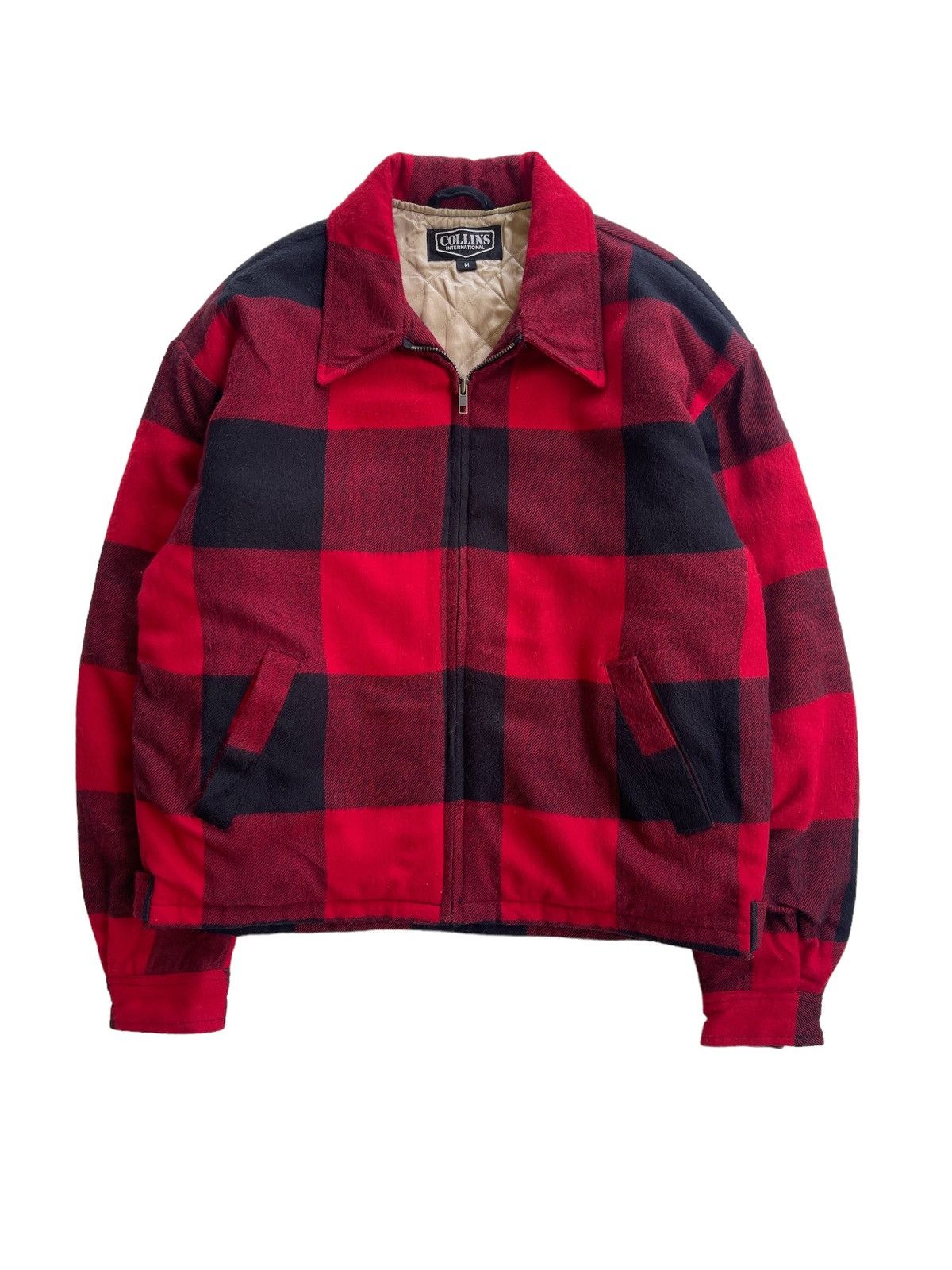 Japanese Brand Vintage Collins Plaid Blouson Jacket Size US M / EU 48-50 / 2 - 1 Thumbnail