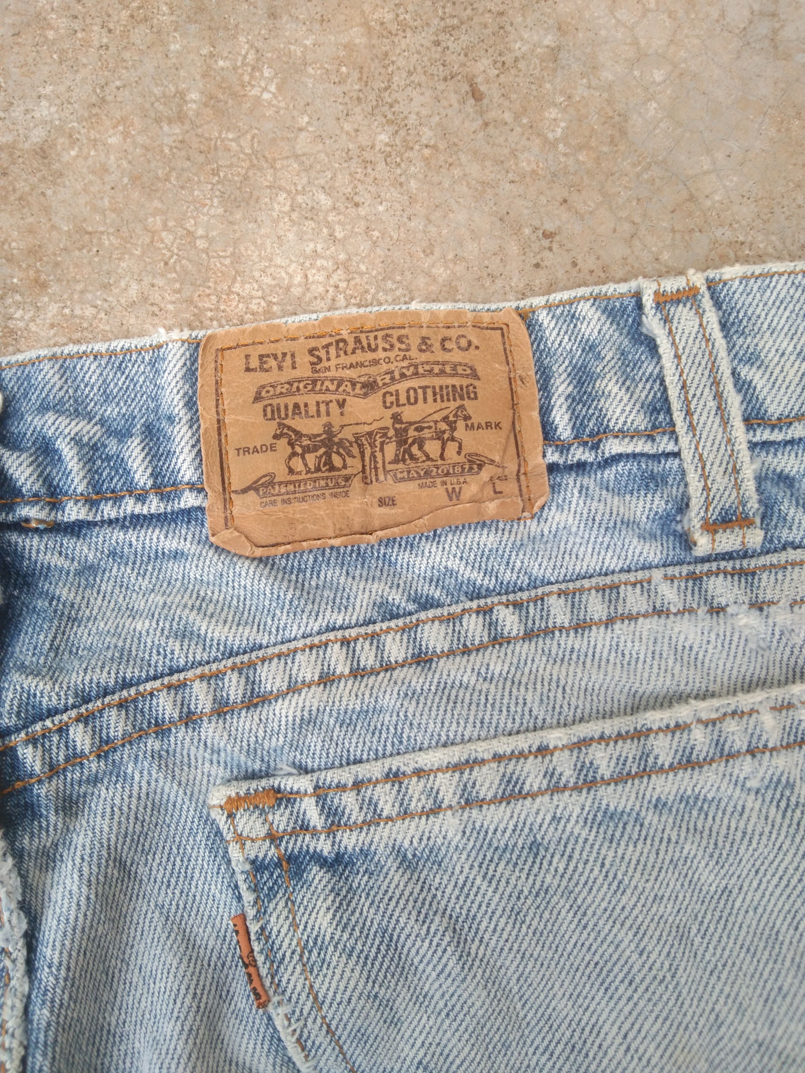 Levi's Vintage Levi's Jeans 550 Orange Tab Made In USA 33x32 Size US 33 - 6 Thumbnail