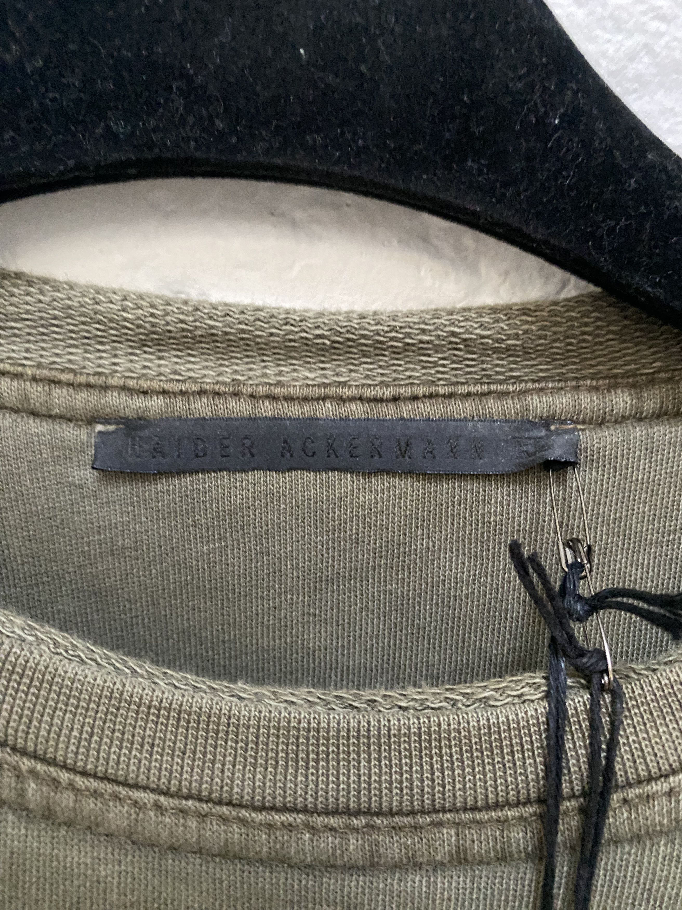 Haider Ackermann FW14 Distressed Double Layer Crewneck Grey Re-Ed Size US XL / EU 56 / 4 - 6 Thumbnail