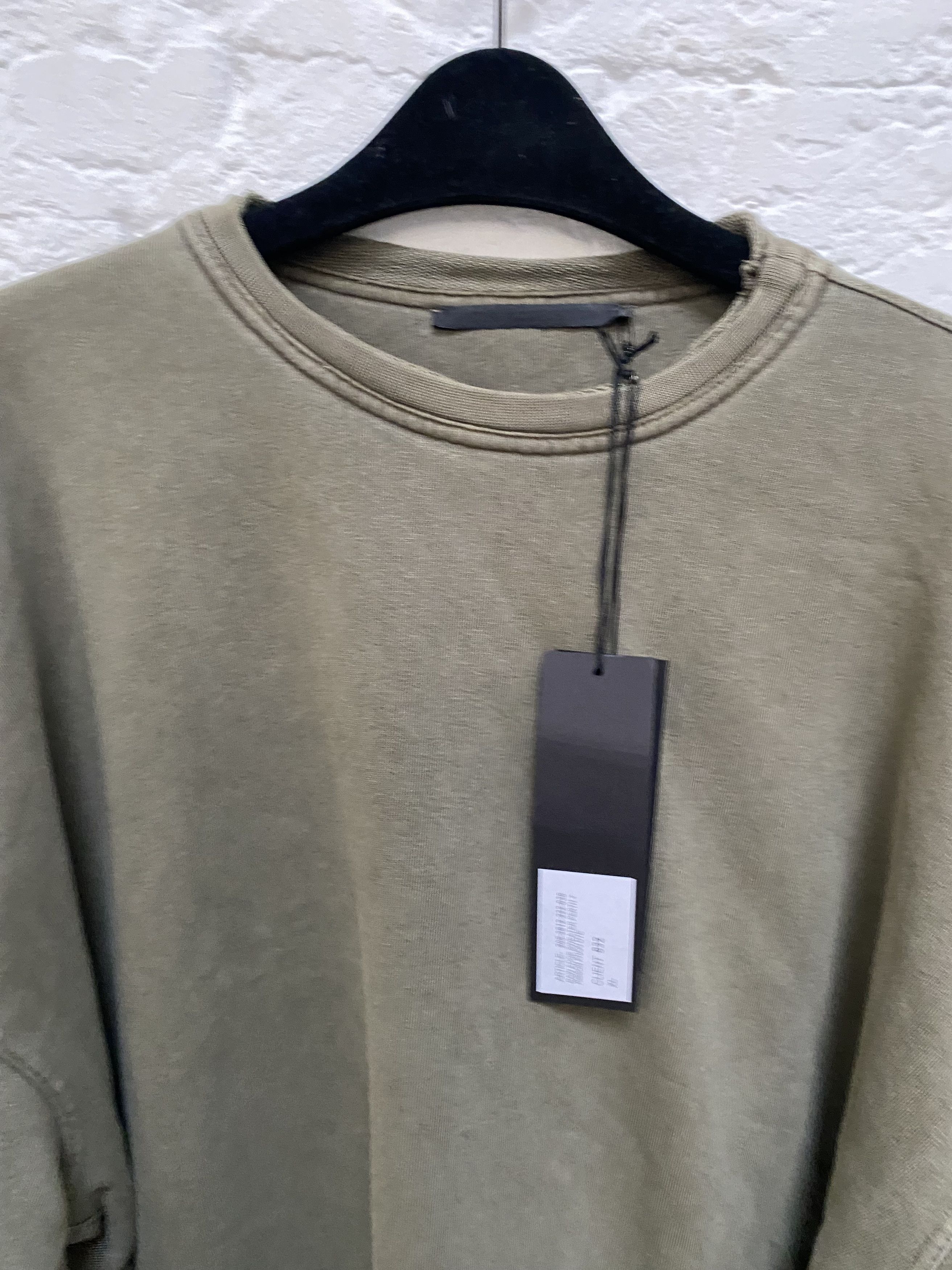 Haider Ackermann FW14 Distressed Double Layer Crewneck Grey Re-Ed Size US XL / EU 56 / 4 - 5 Thumbnail