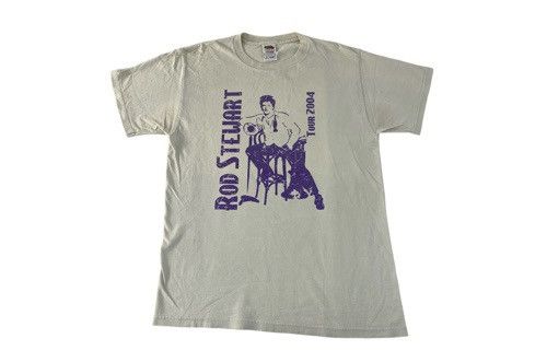 Band Tees × Fruit Of The Loom × Vintage Y2k Rod Stewart British Pop Singer US Tour 2004 Tee Size US M / EU 48-50 / 2 - 1 Thumbnail