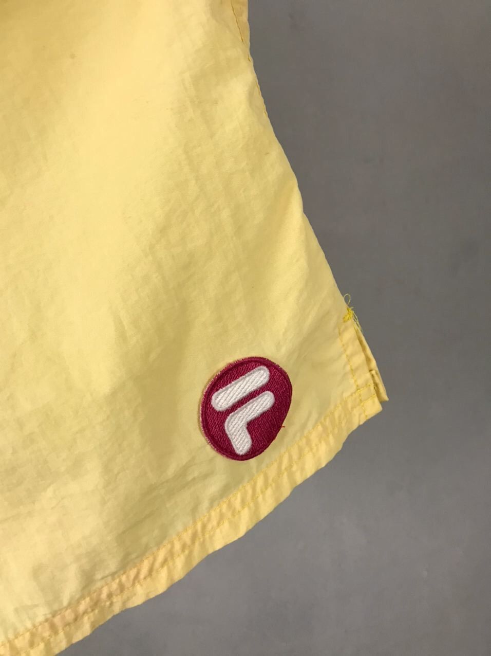 Fila Fila Vintage Big Logo Yellow Short Size US 34 / EU 50 - 6 Thumbnail