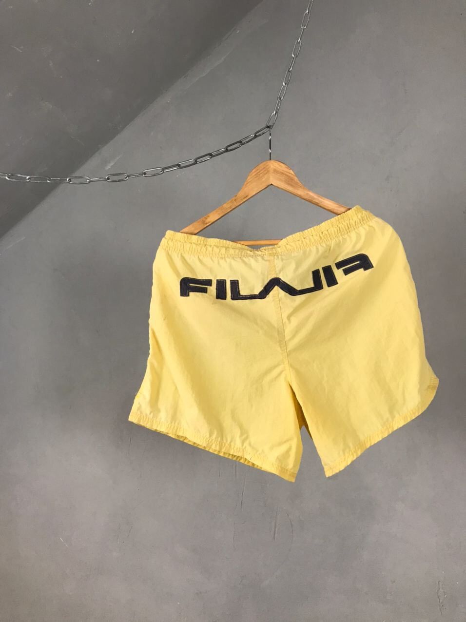 Fila Fila Vintage Big Logo Yellow Short Size US 34 / EU 50 - 9 Thumbnail