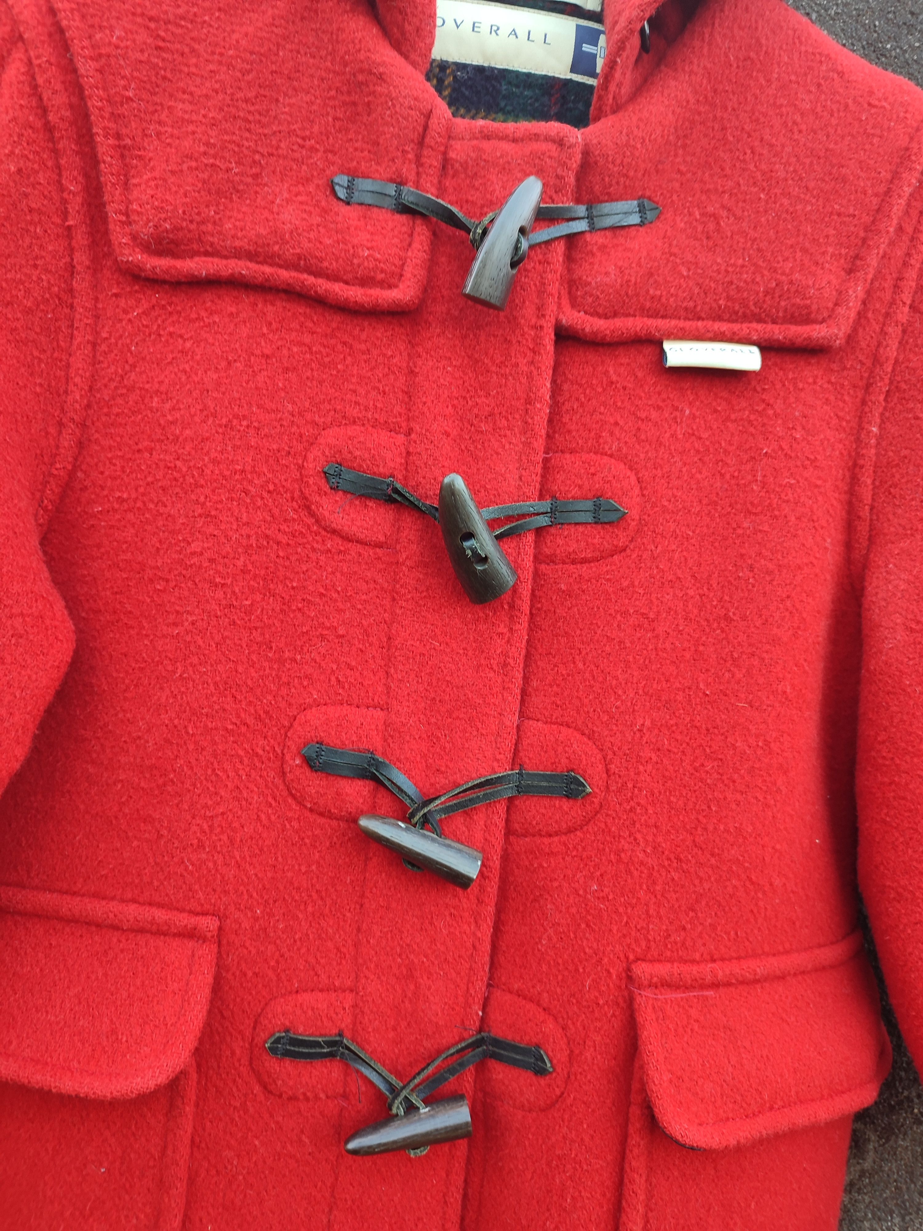 Gloverall Vintage Gloverall Made in England Red Wool Duffle Coat Size US S / EU 44-46 / 1 - 4 Thumbnail